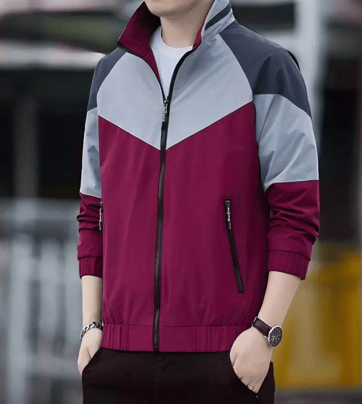 agarshgarments Men Colorblock Biker/Riding Jacket-picture-14