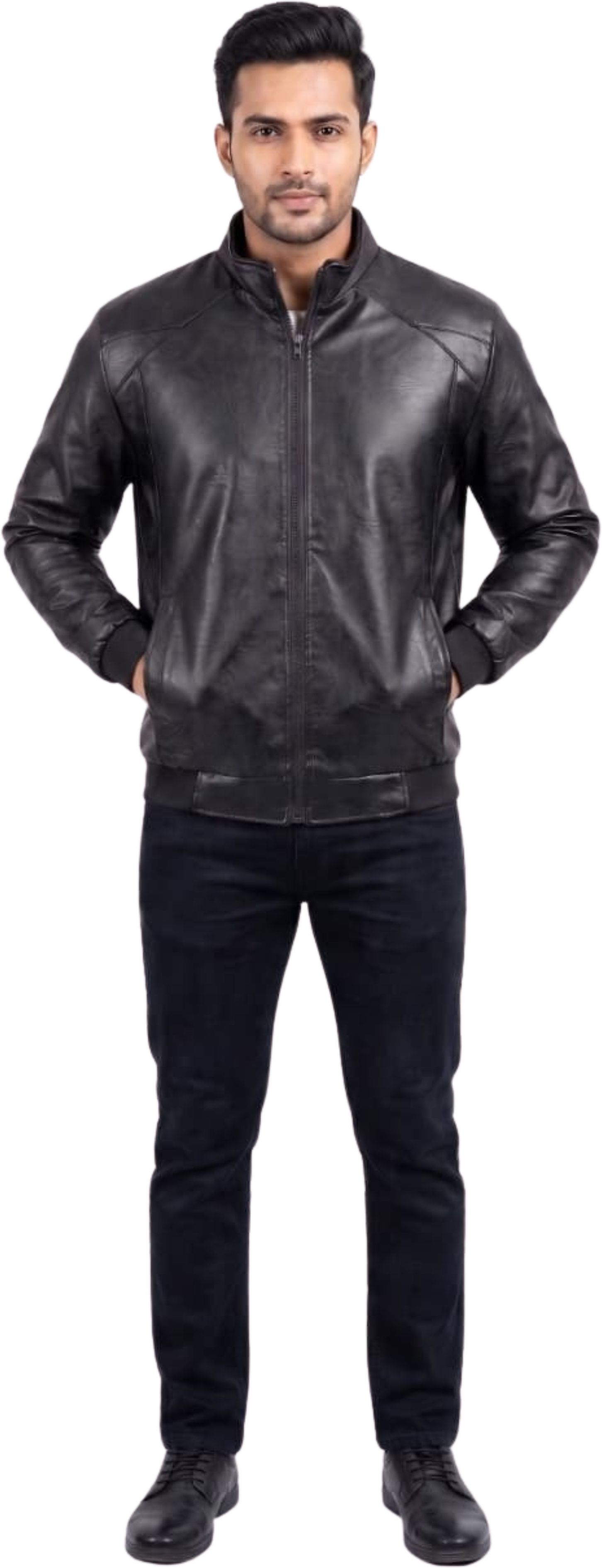 comfyshe Men Textured Bomber Jacket-picture-23
