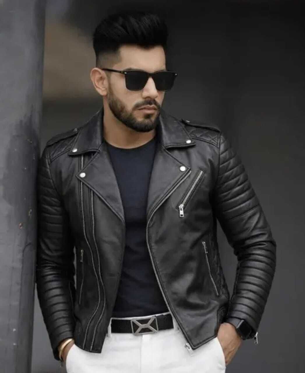 vybewear Men Solid Biker/Riding Jacket-picture-38