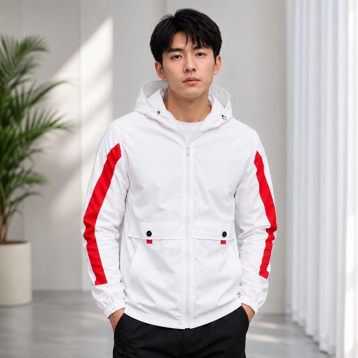 black caviar Men Colorblock Winter Coat-picture-10