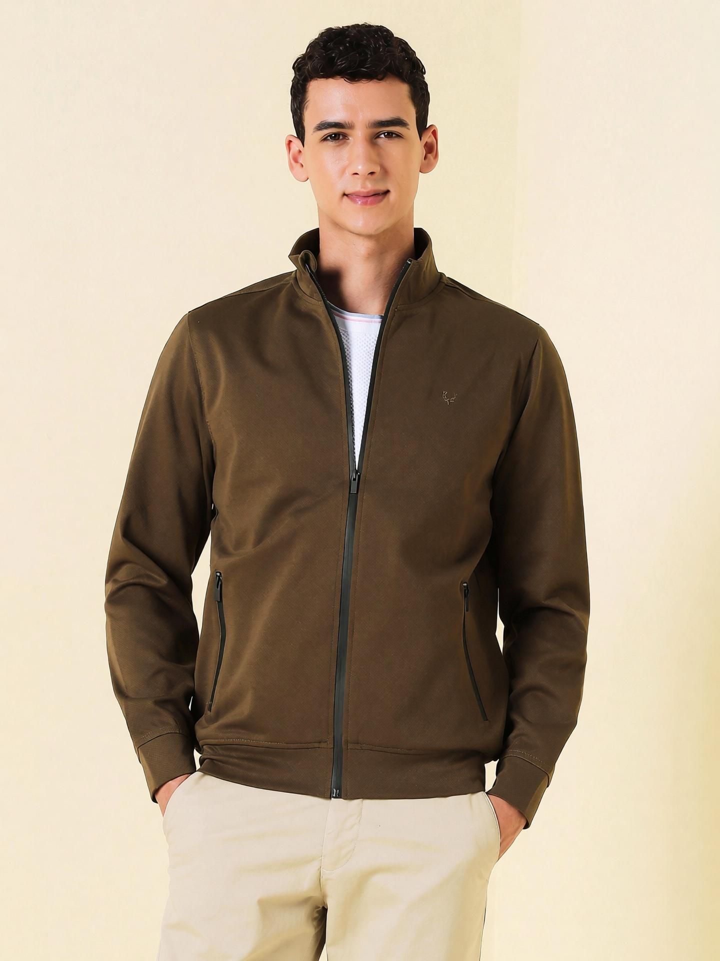 allen solly Men Solid Casual Jacket-picture-10