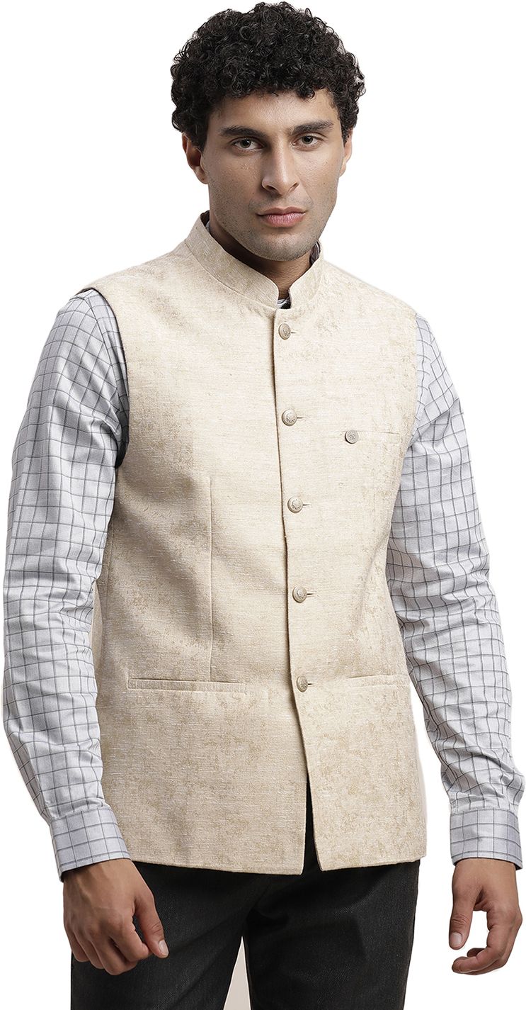 turtle Self Design Men Waistcoat-picture-38