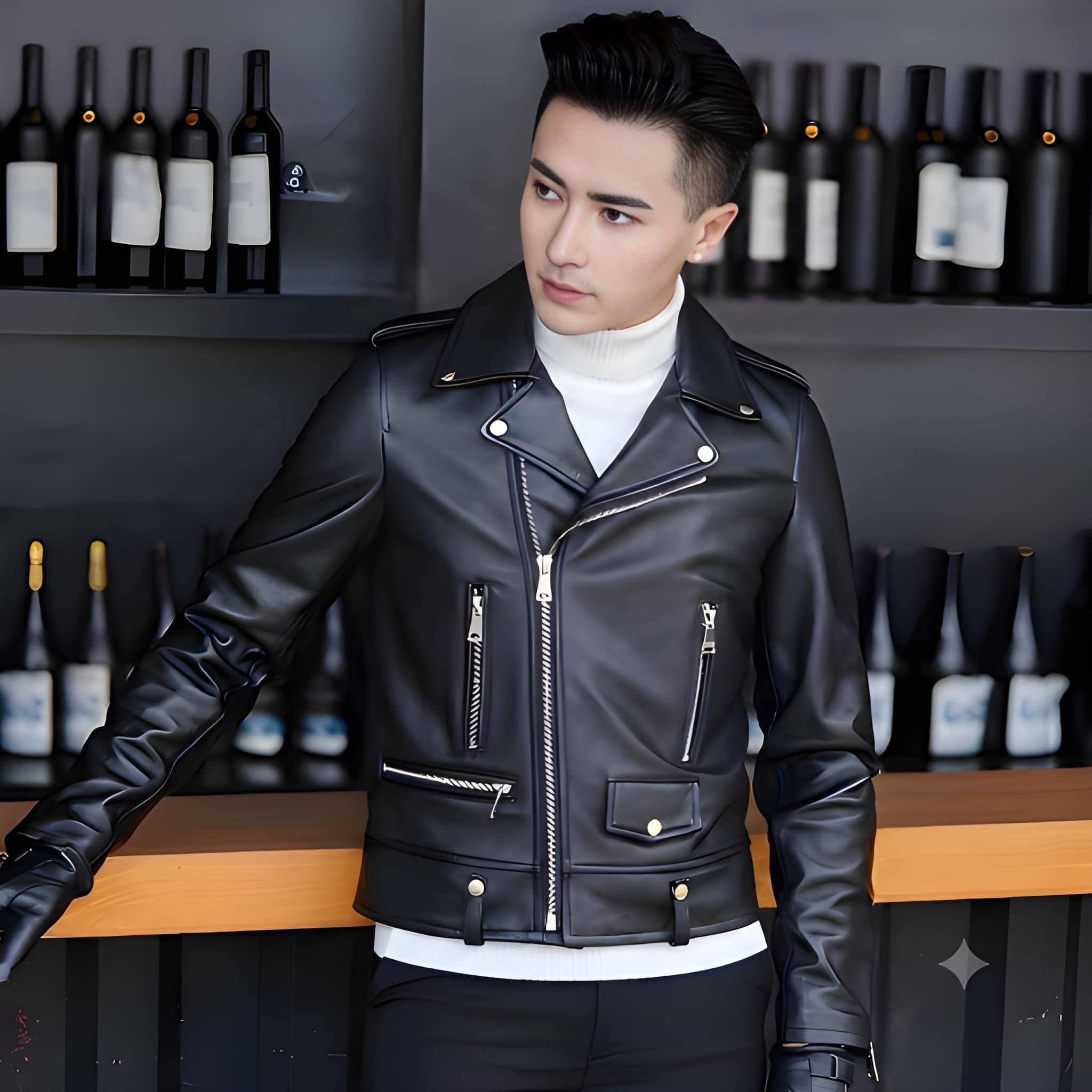 elemental Men Solid Biker/Riding Jacket-picture-1