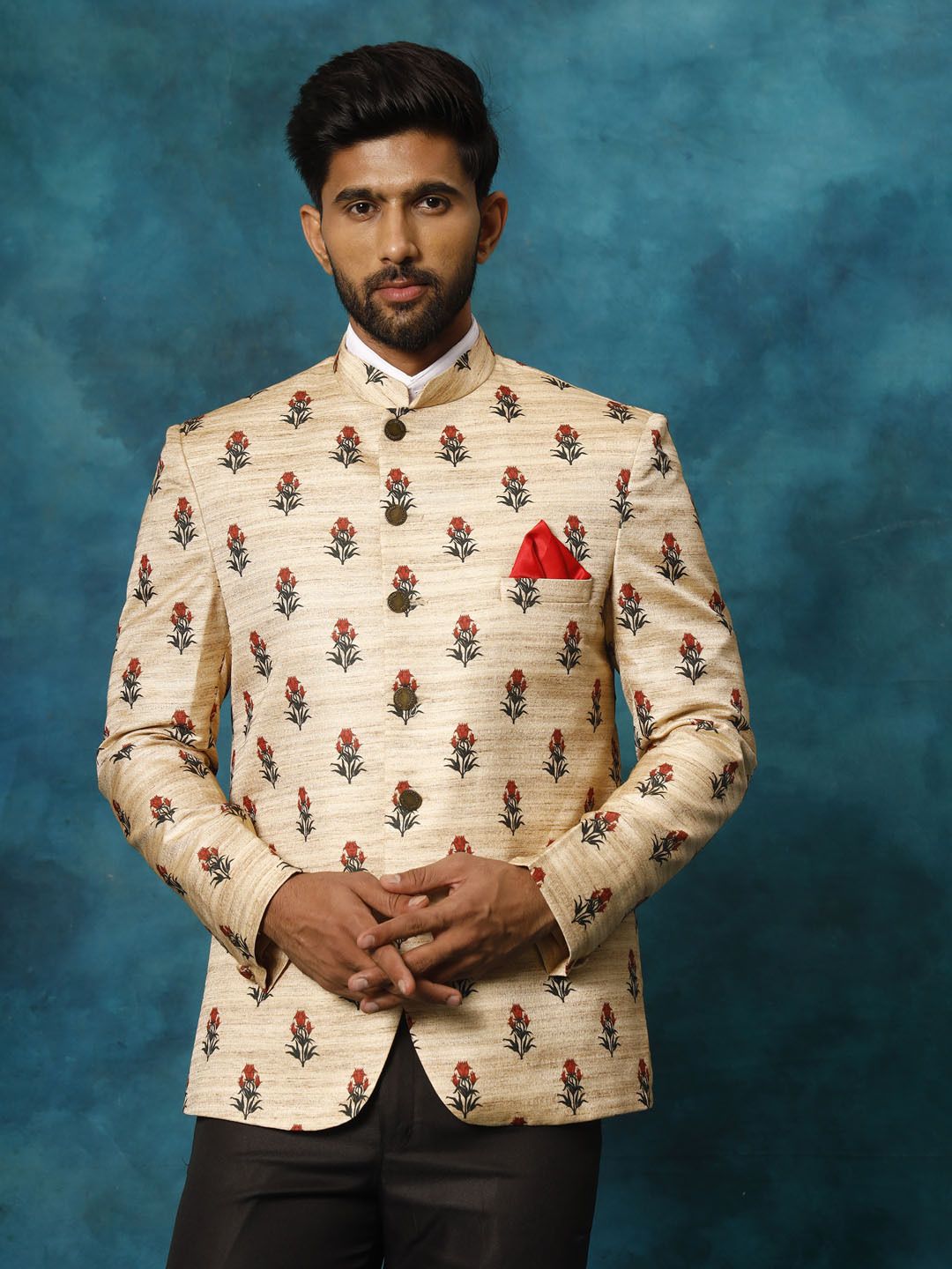 jbn creation Men Jodhpuri Printed Suit-picture-38
