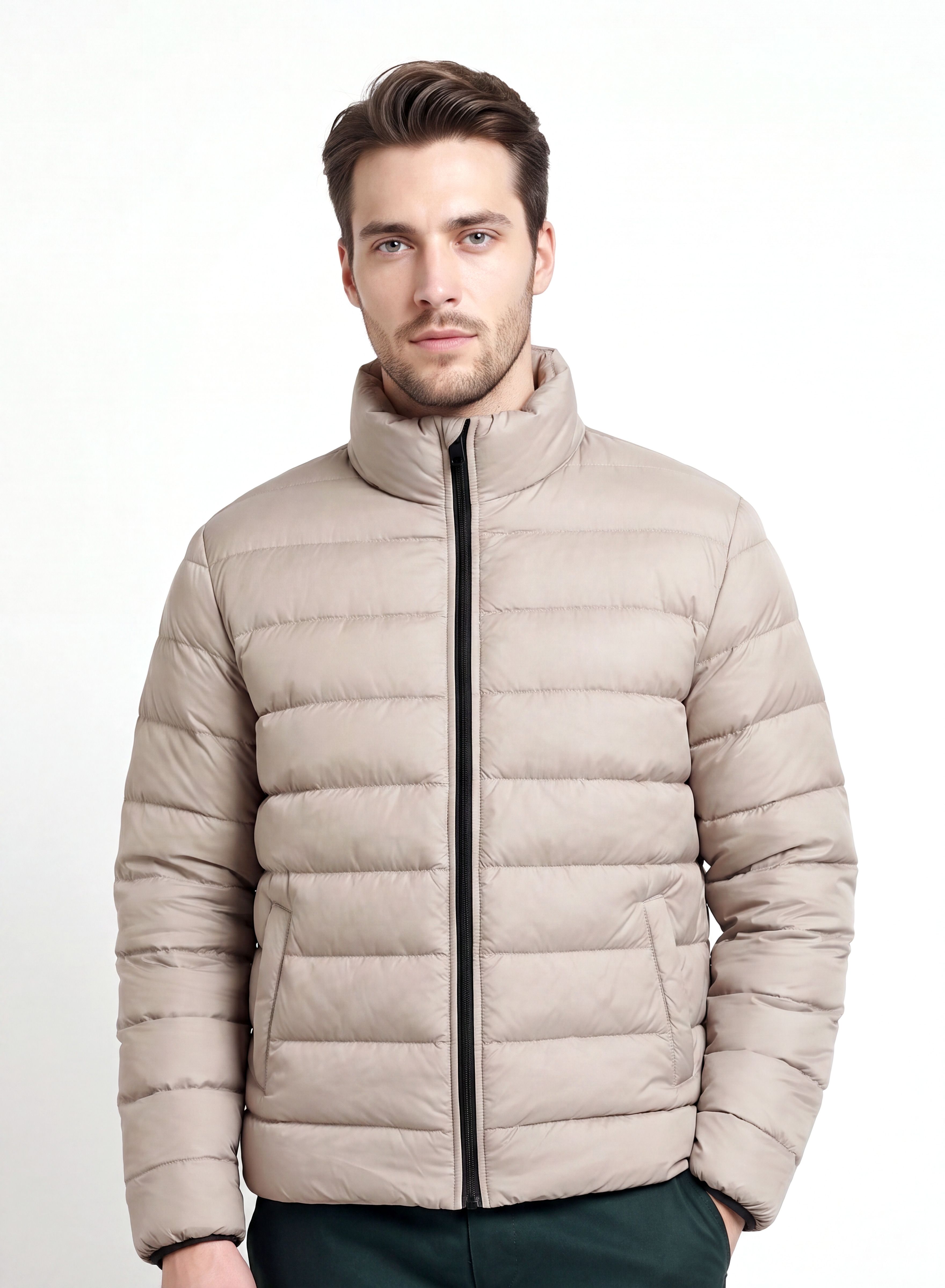 swankis Men Solid Puffer Jacket-picture-3