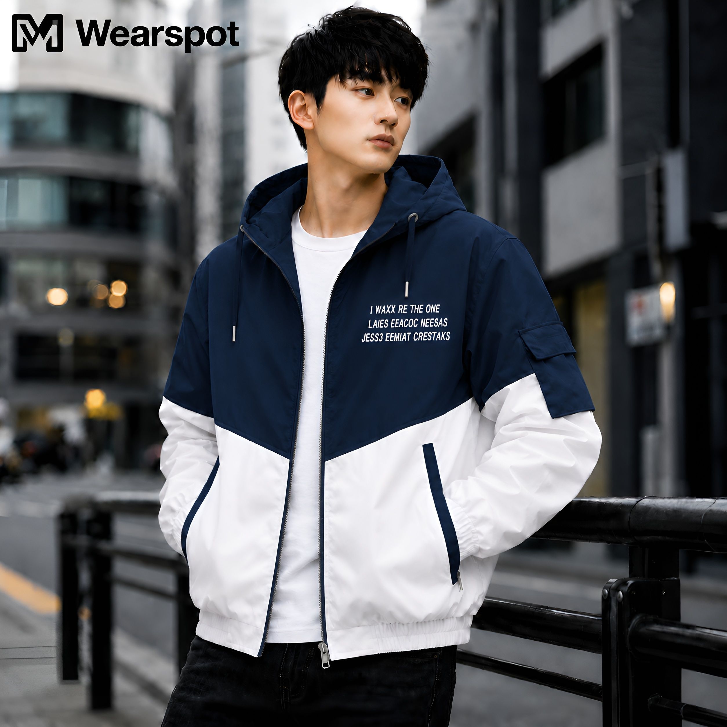 device of mw Men Colorblock Casual Jacket-picture-46
