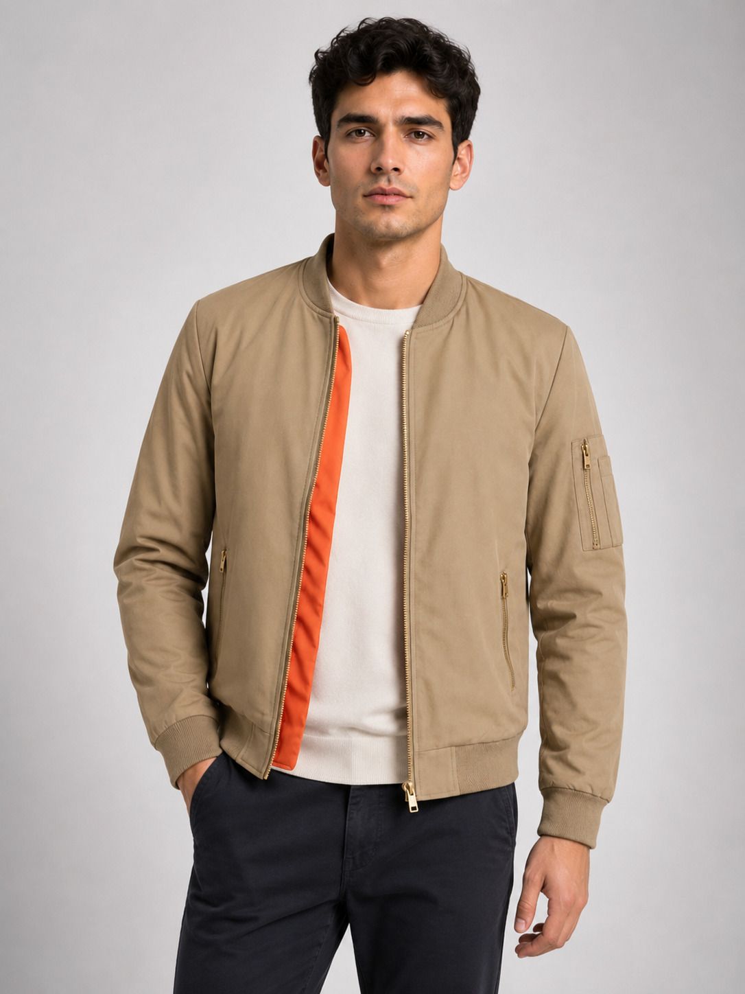 mia fashion Men Solid Bomber Jacket-picture-31