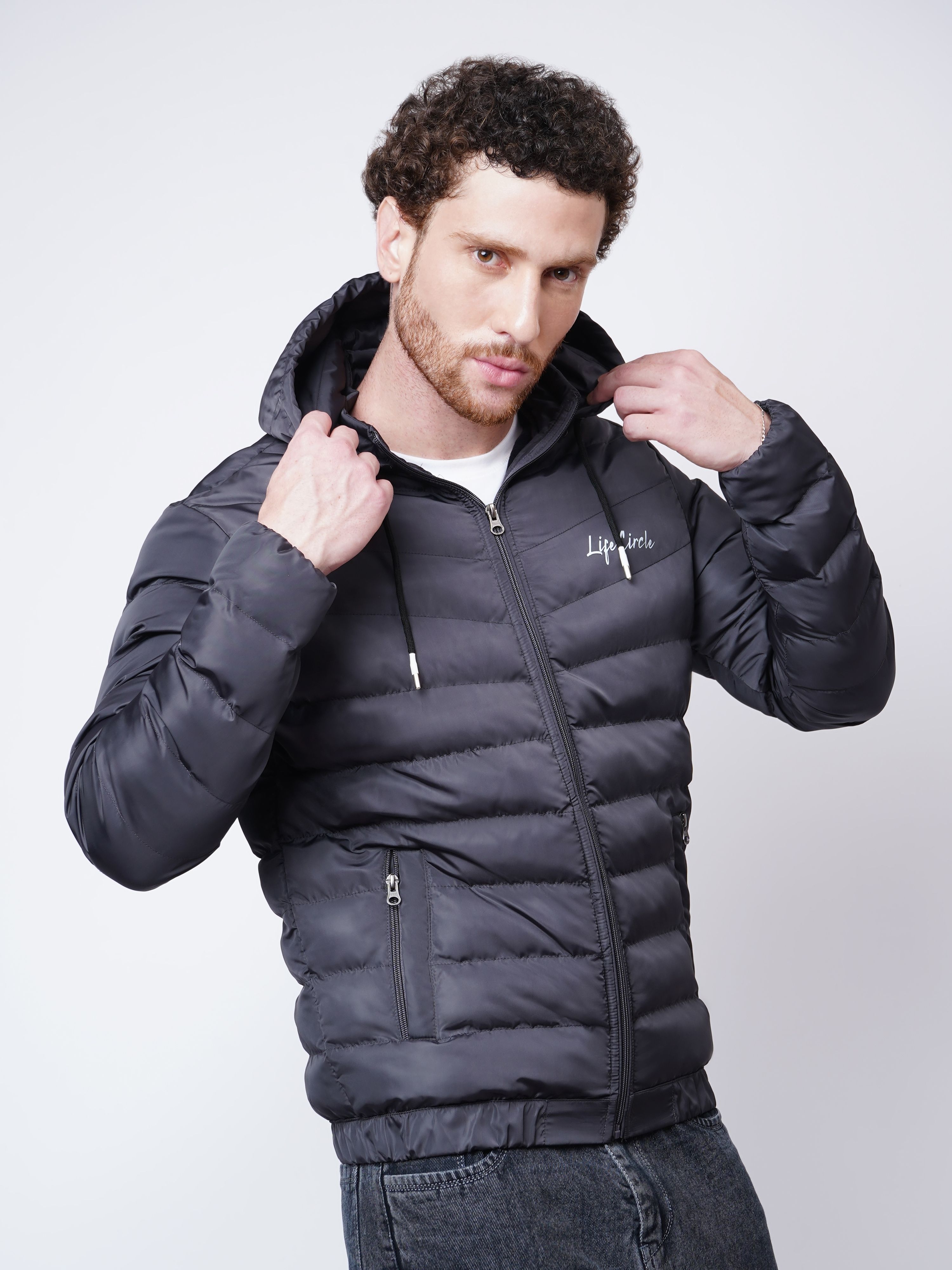 life circle Men Solid Puffer Jacket-picture-27