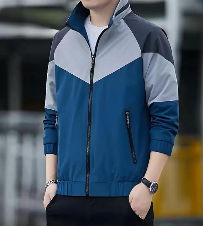Mia Fashion Men's UV Protection Sunscreen Jacket UPF 50+ Full Sleeve Lightweight Fit Colorblock Men Wind Cheater-picture-30