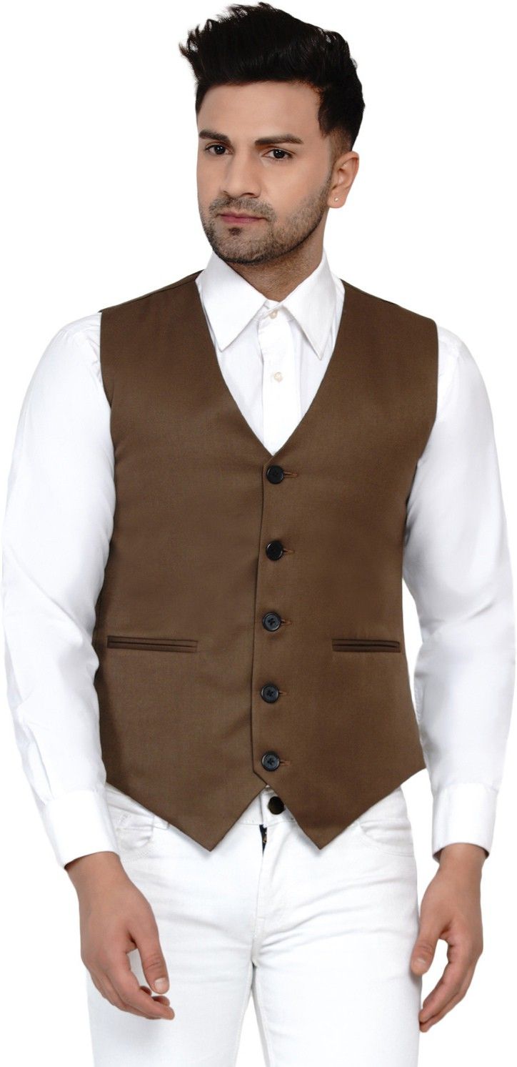 jihuzur Solid Men Waistcoat-picture-16