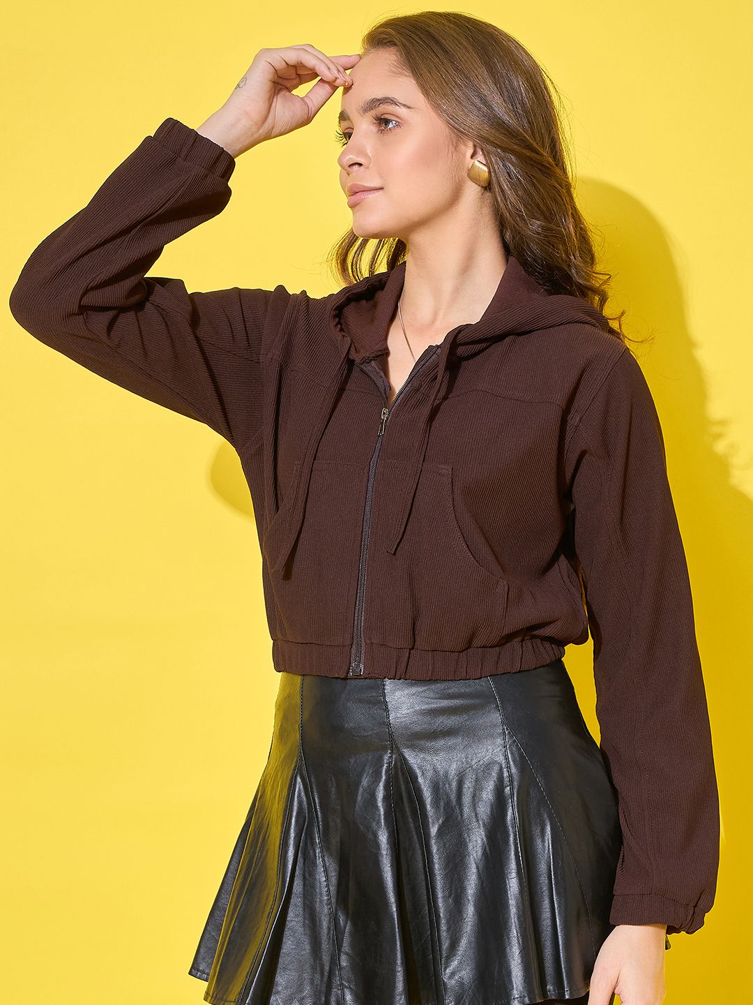 Women Solid Casual Jacket-image-38