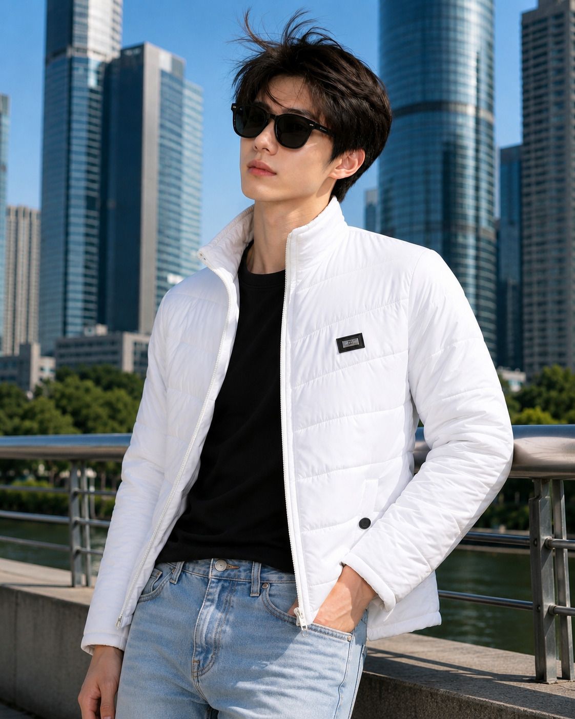 decanter Men Solid Puffer Jacket-picture-13