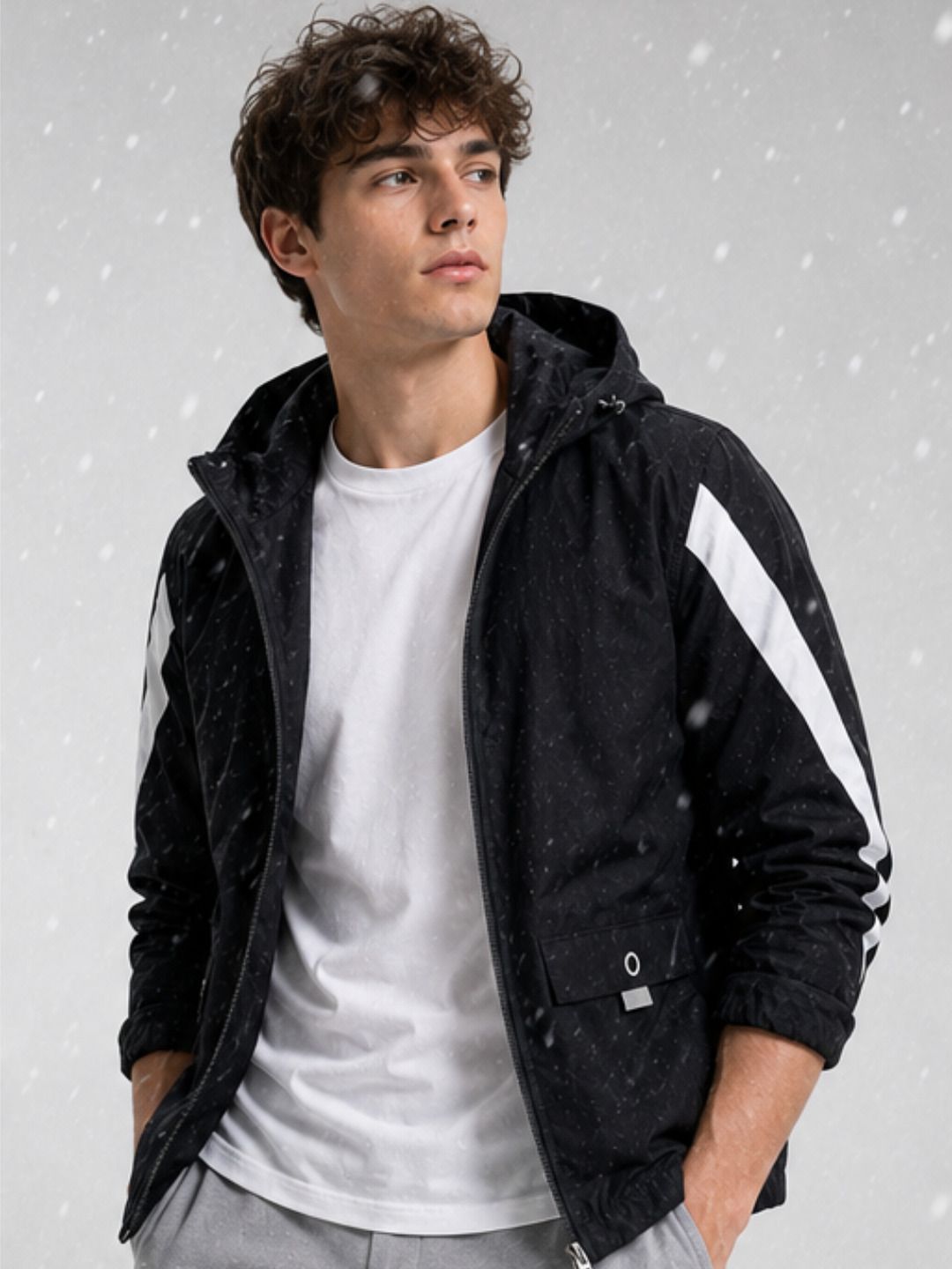 caraba Men Solid Bomber Jacket-picture-17