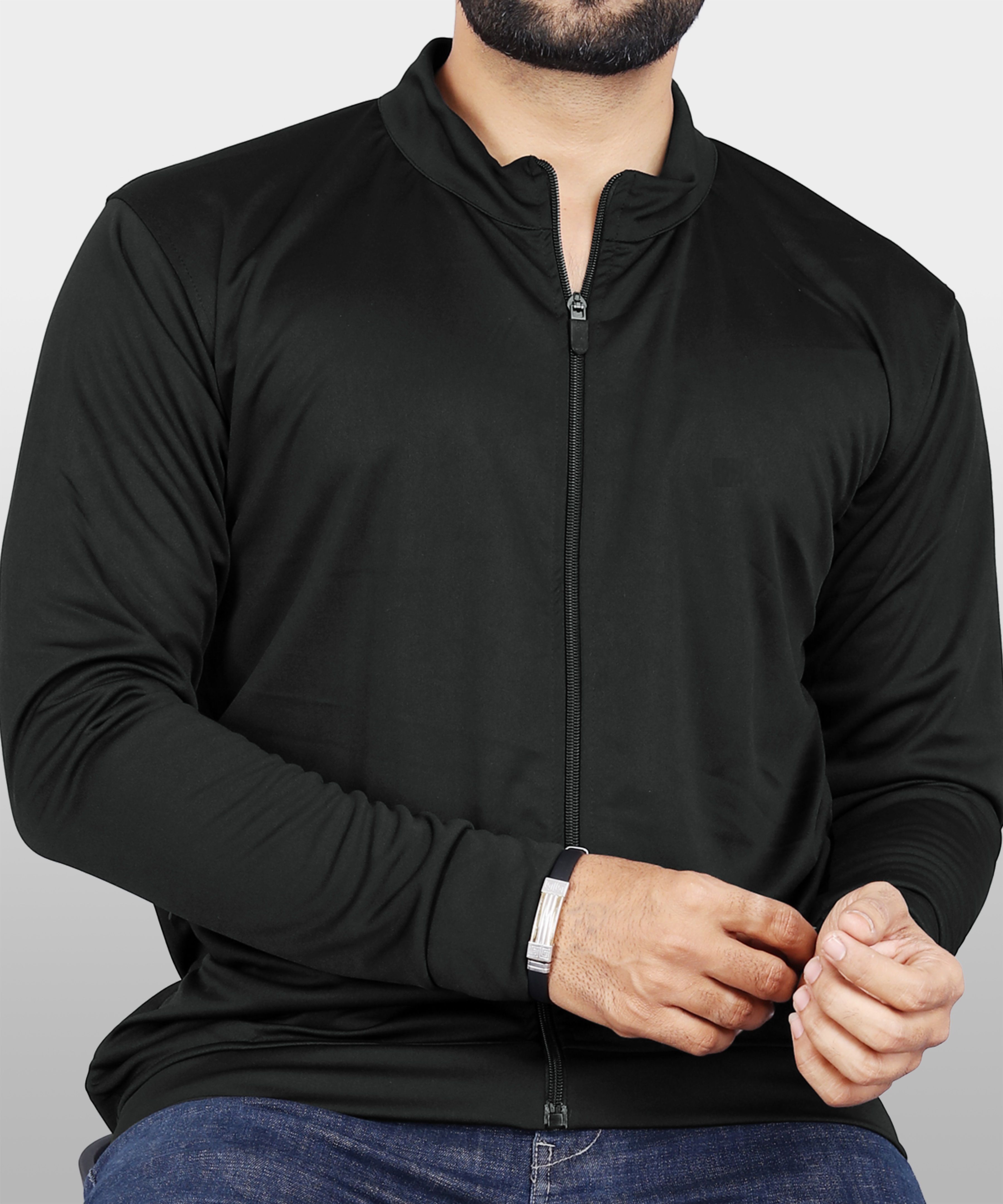 Men Solid Sports Jacket-image-34