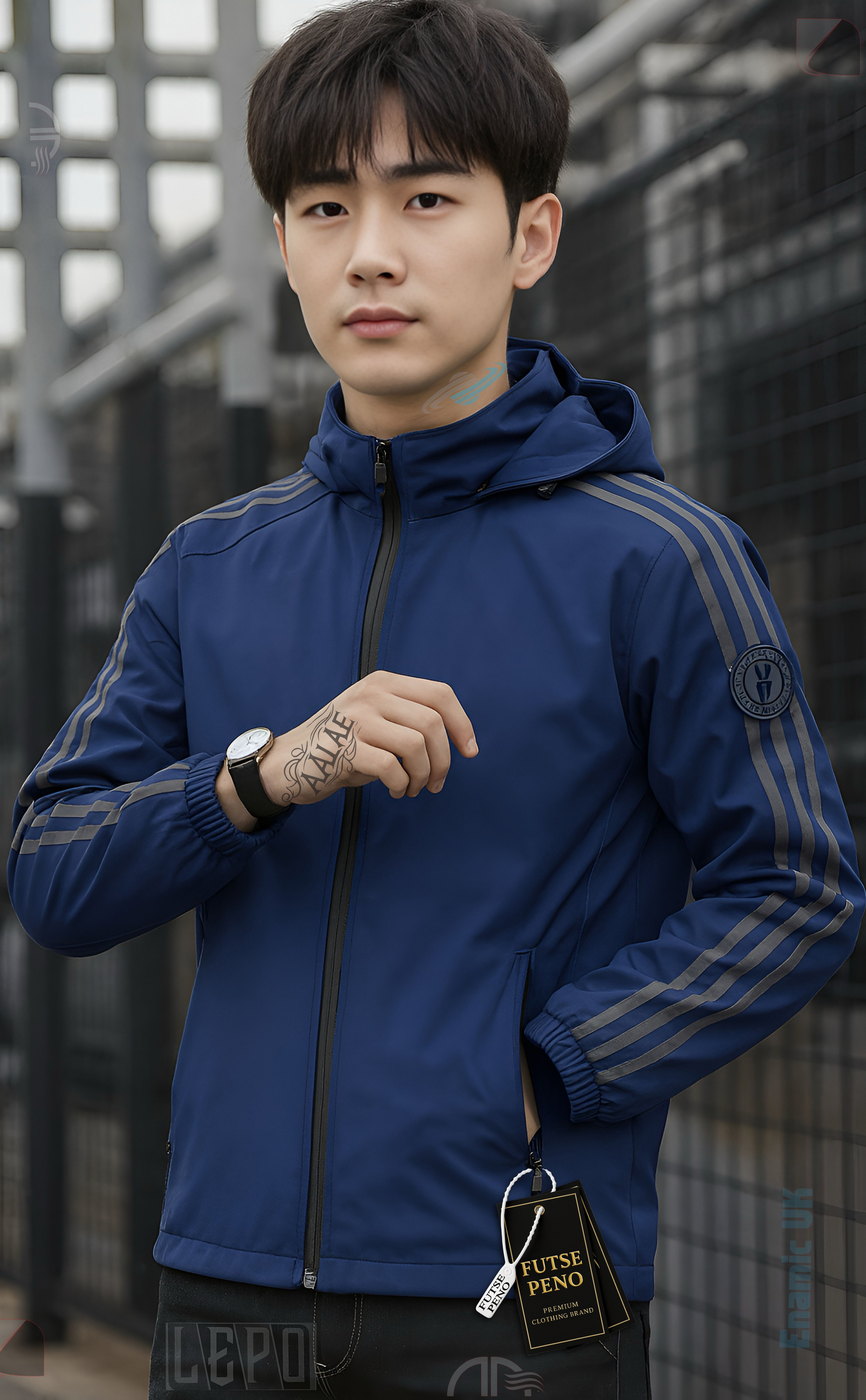 Men Solid Casual Jacket