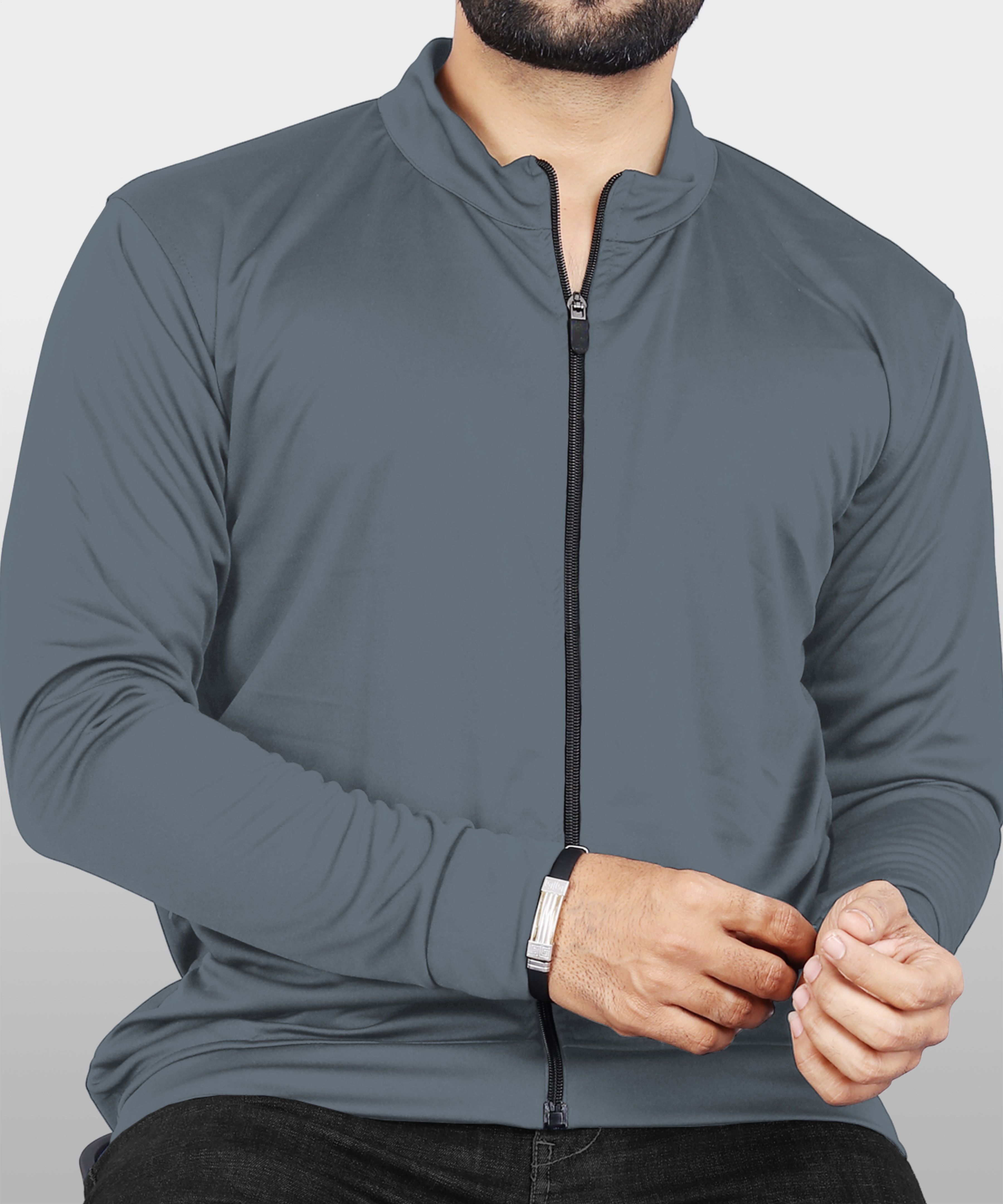 Men Solid Sports Jacket-image-16