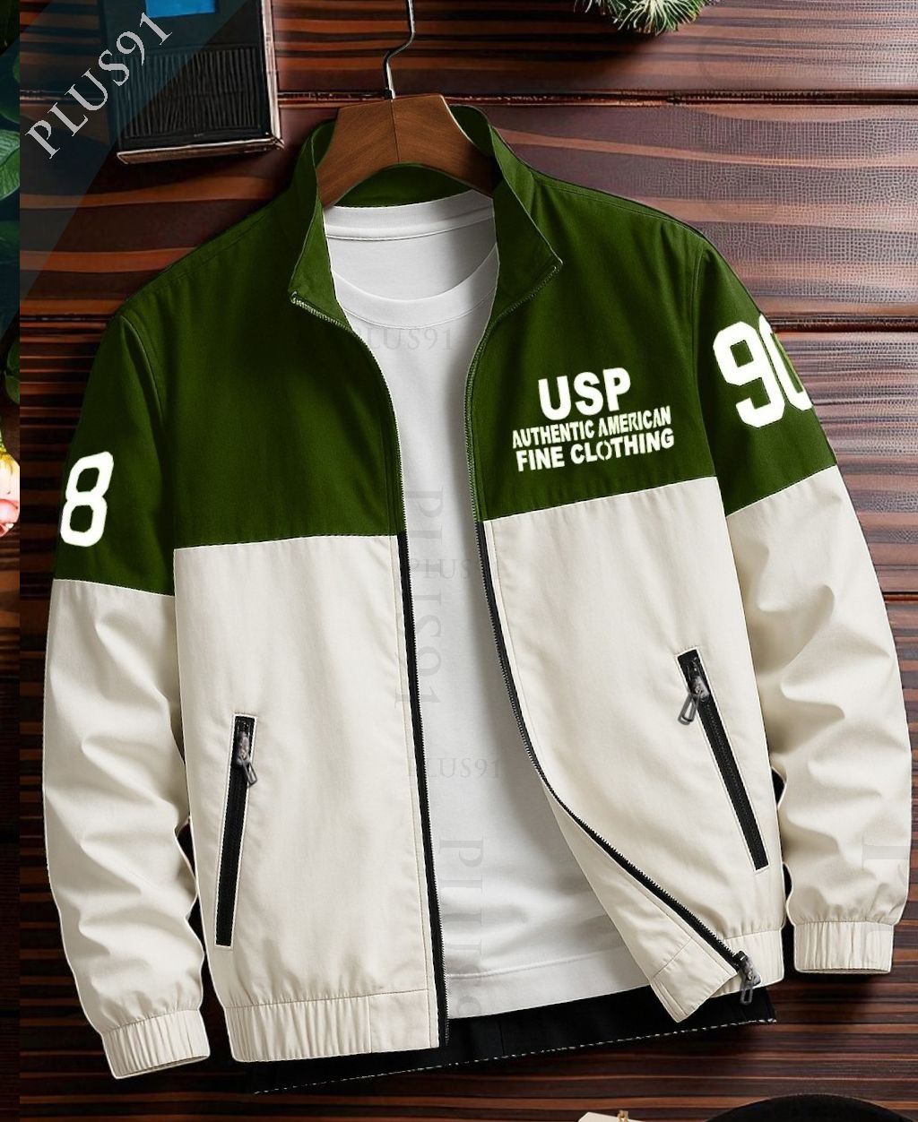 plus91 Men Colorblock Casual Jacket-picture-14