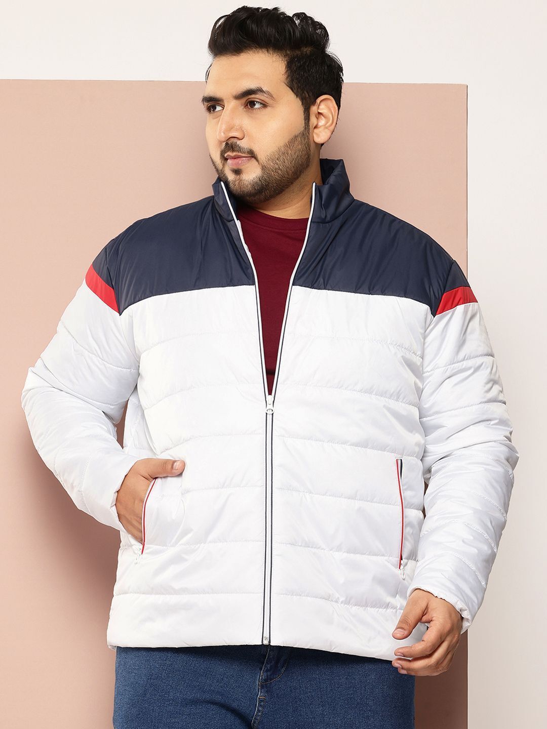 sztori Men Colorblock Padded Jacket-picture-30