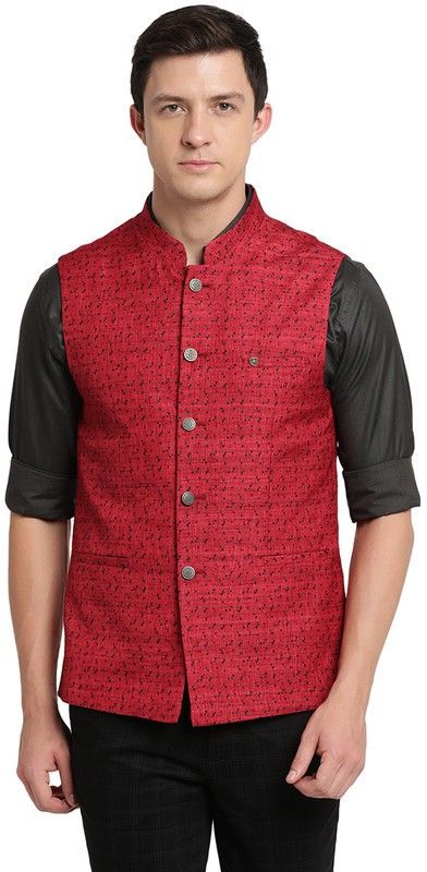 turtle Self Design Men Waistcoat-picture-18
