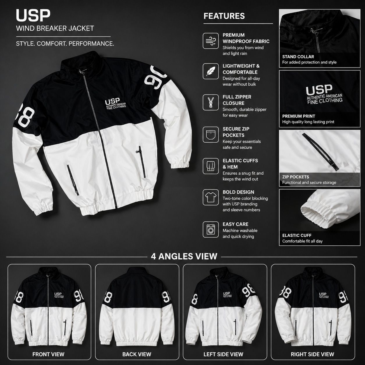 Men Solid Casual Jacket-image-3