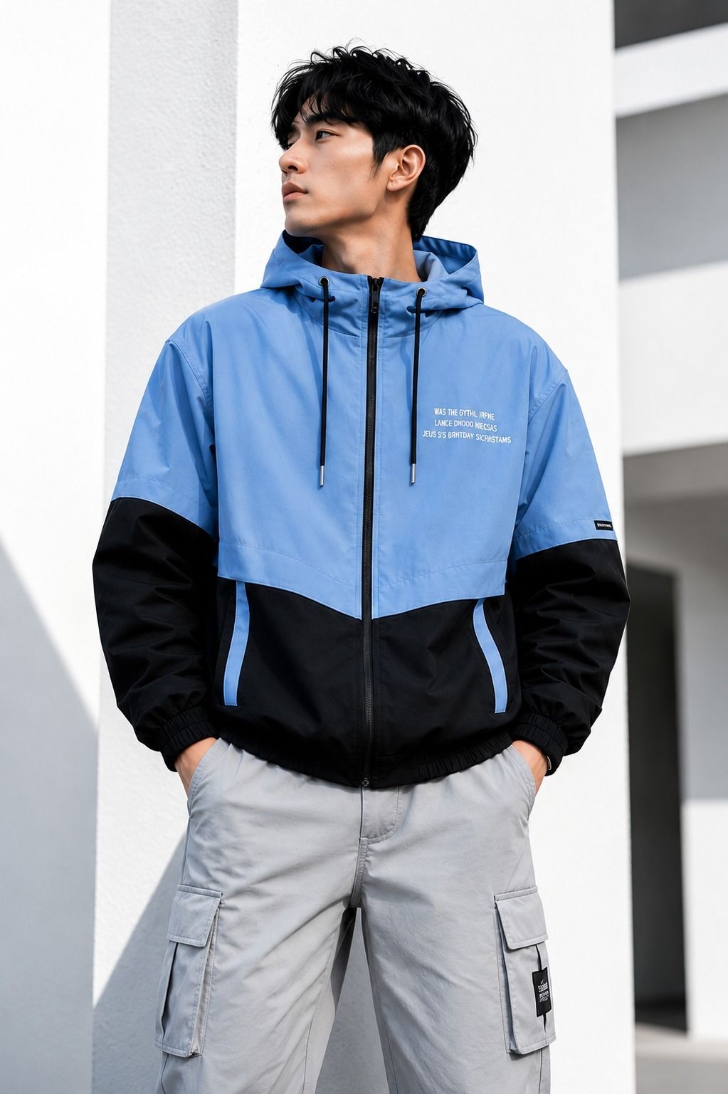 vilazo Men Colorblock Sports Jacket-picture-24