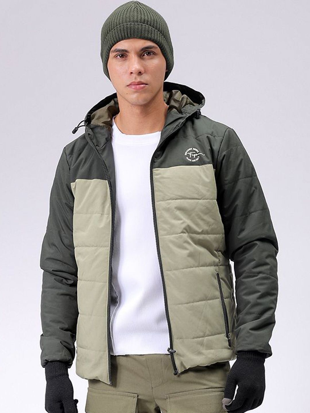 the indian garage co. Men Solid Padded Jacket-picture-26