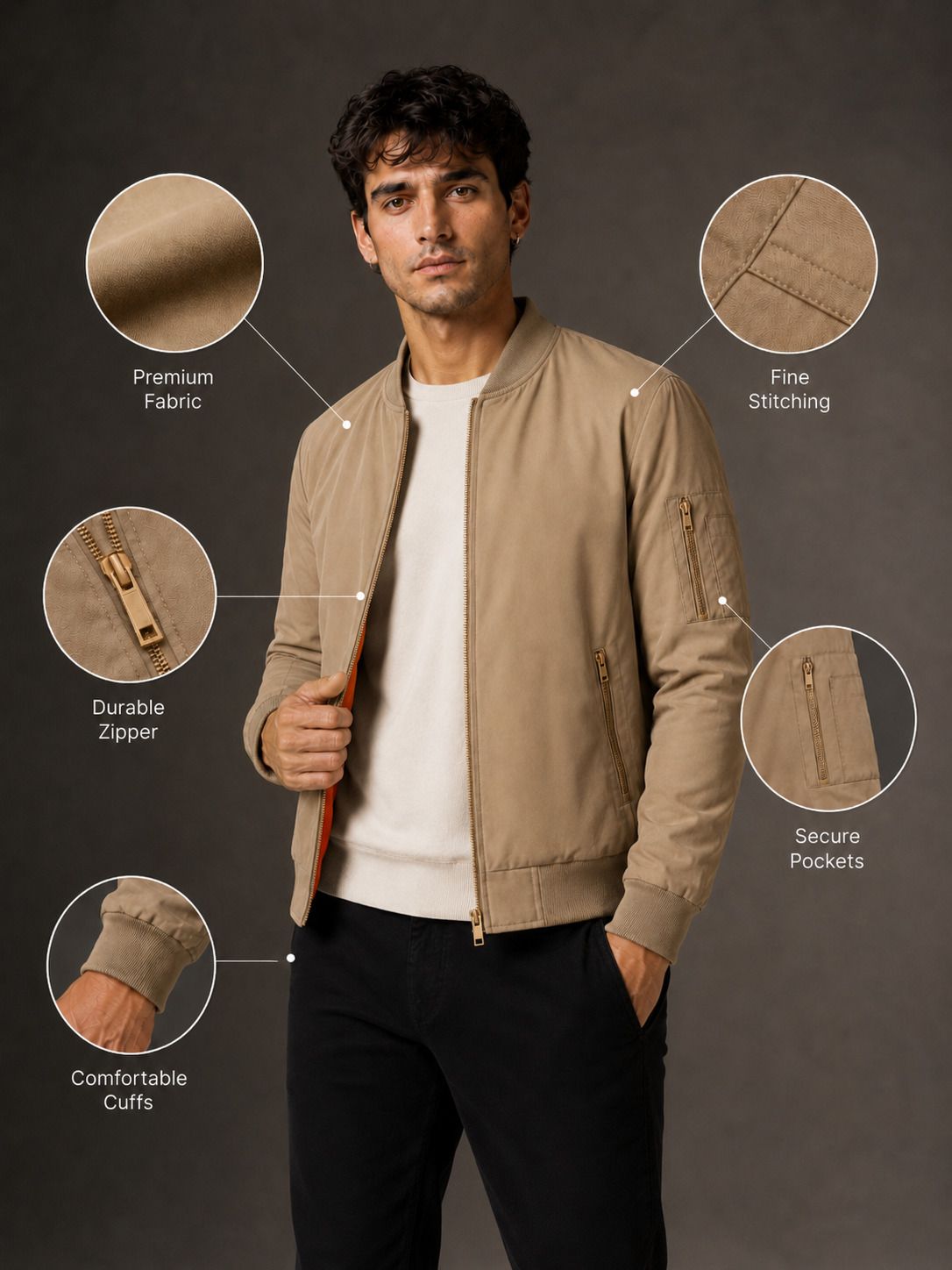 mia fashion Men Solid Sports Jacket-picture-23