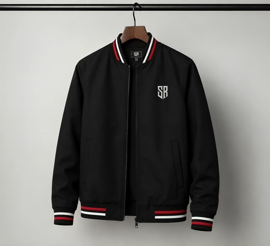 stileroma Men Solid, Self Design Bomber Jacket-picture-18