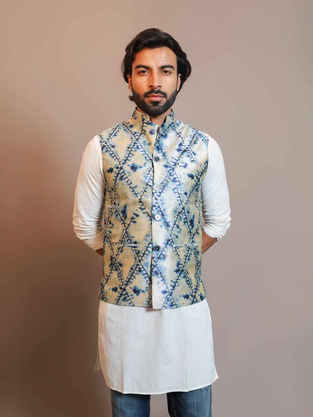 deific Floral Print Men Waistcoat-picture-19