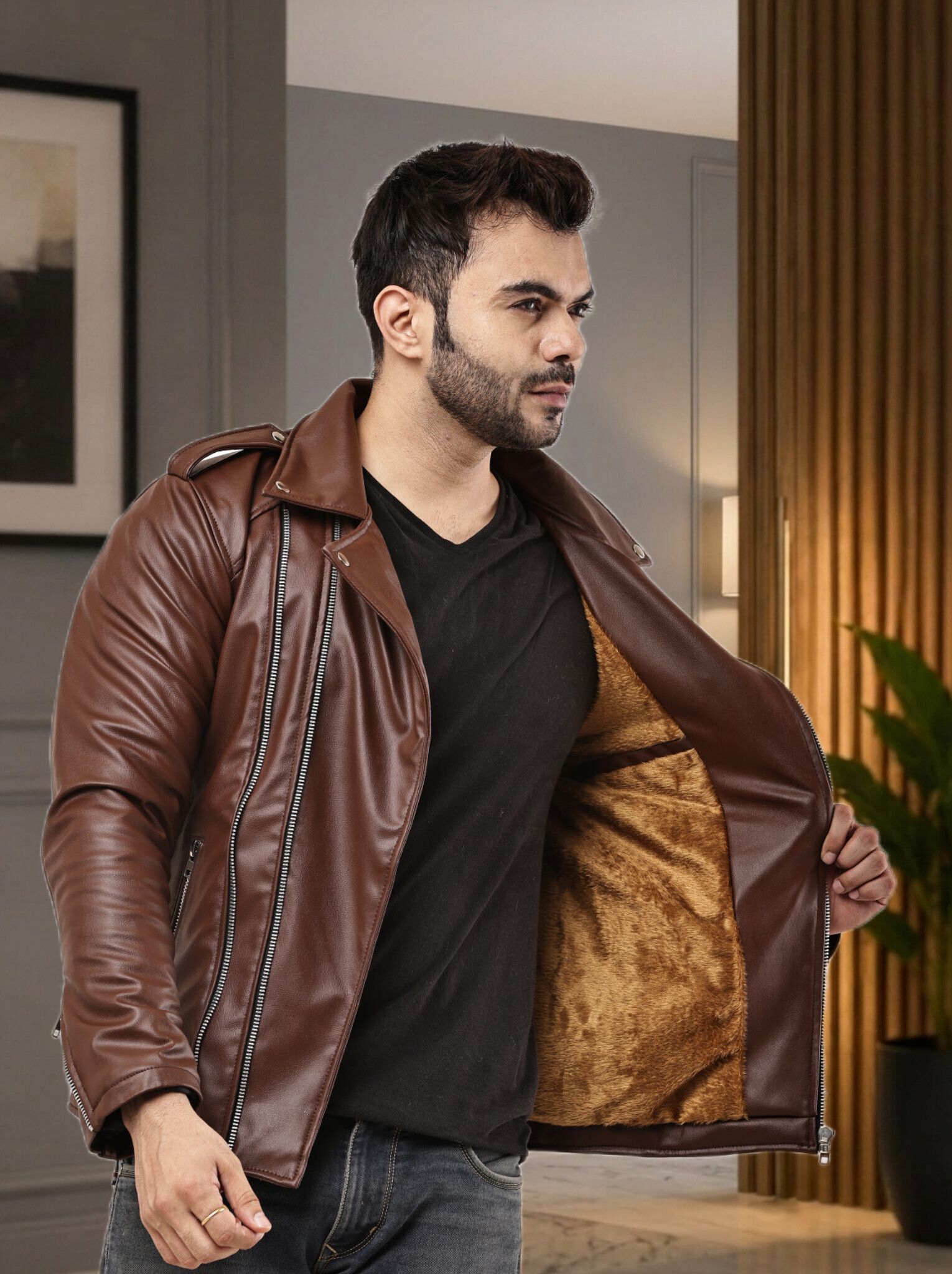glycon Men Solid Biker/Riding Jacket-picture-2