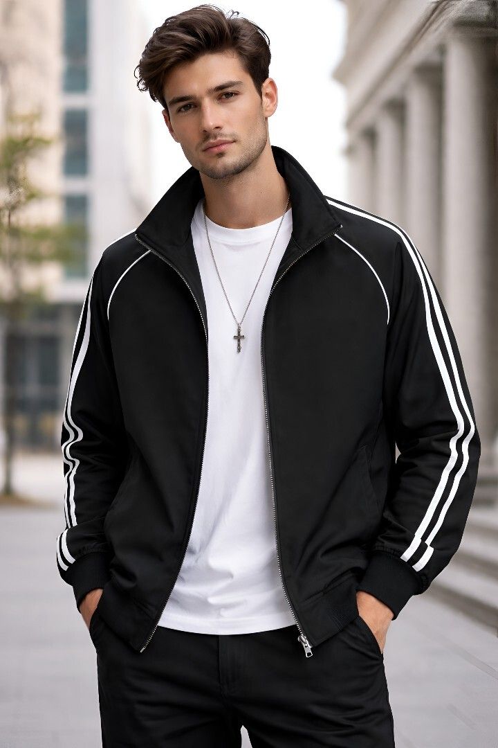 third quadrant Men Solid Bomber Jacket-picture-11