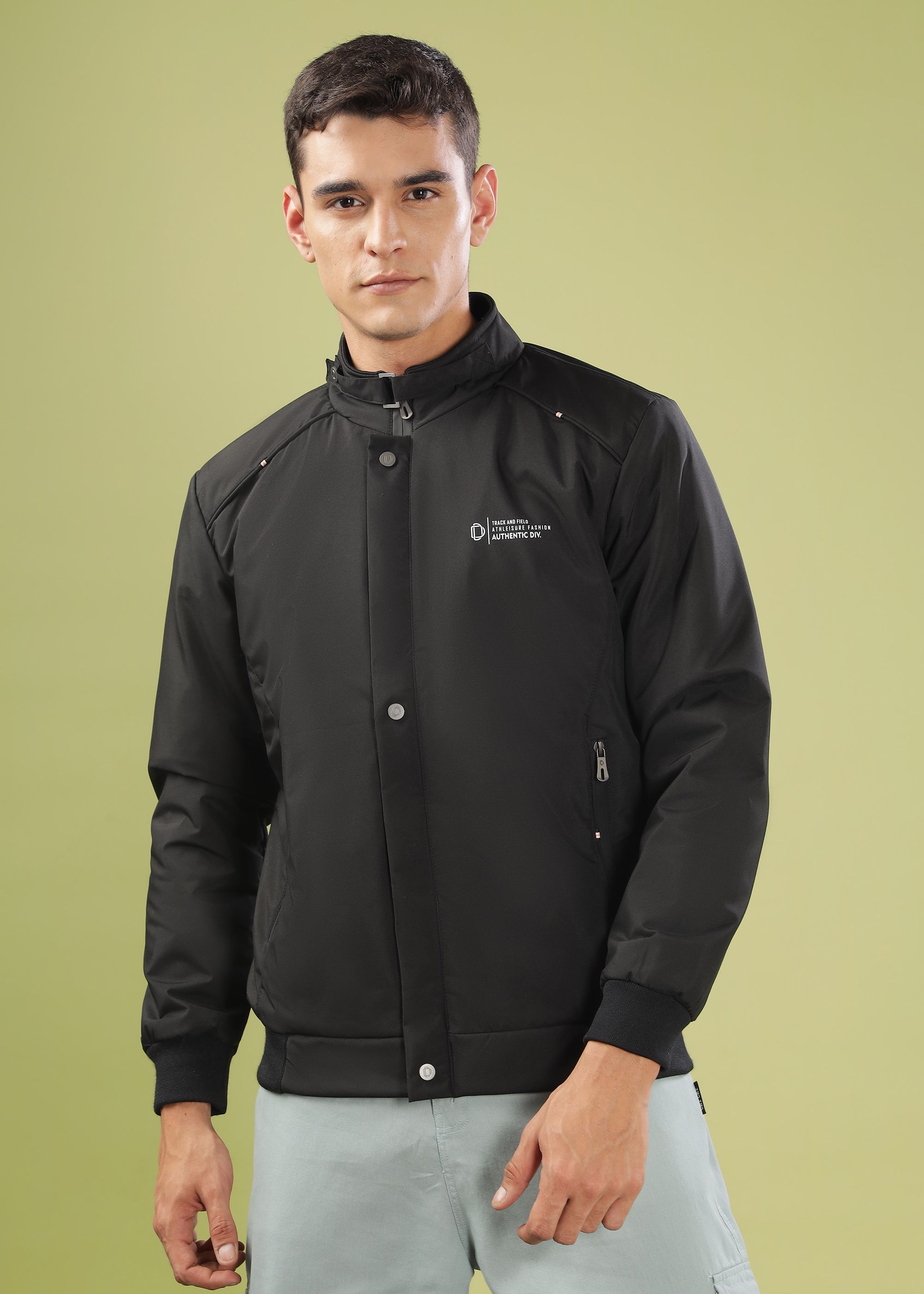 dollar Men Solid Bomber Jacket-picture-45