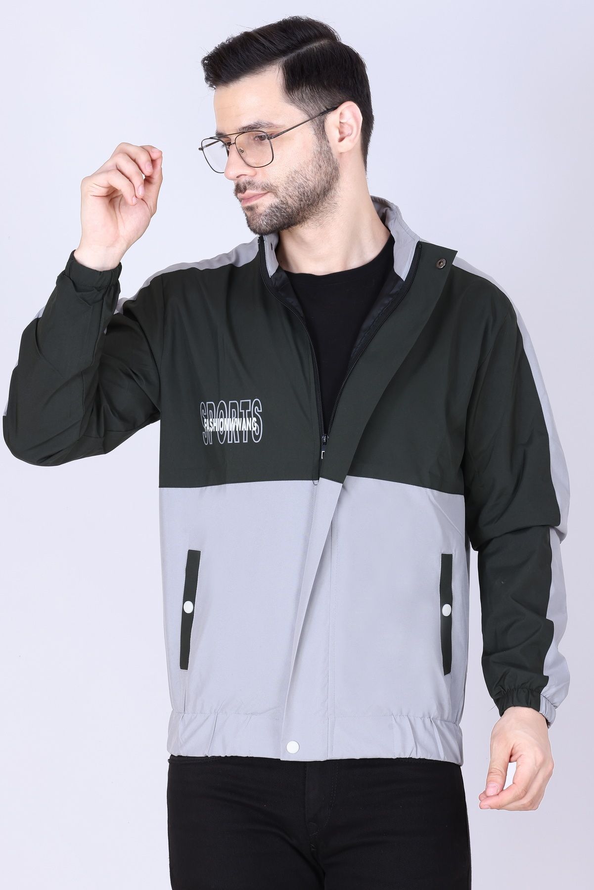 ewools Men Colorblock Casual Jacket-picture-12