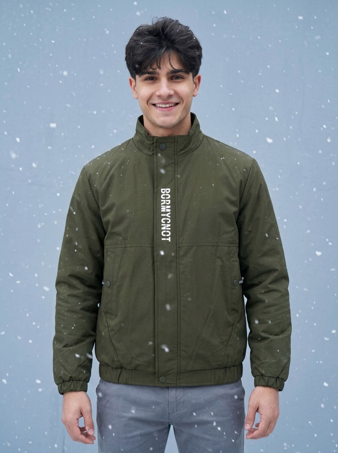 caraba Men Solid Bomber Jacket-picture-36