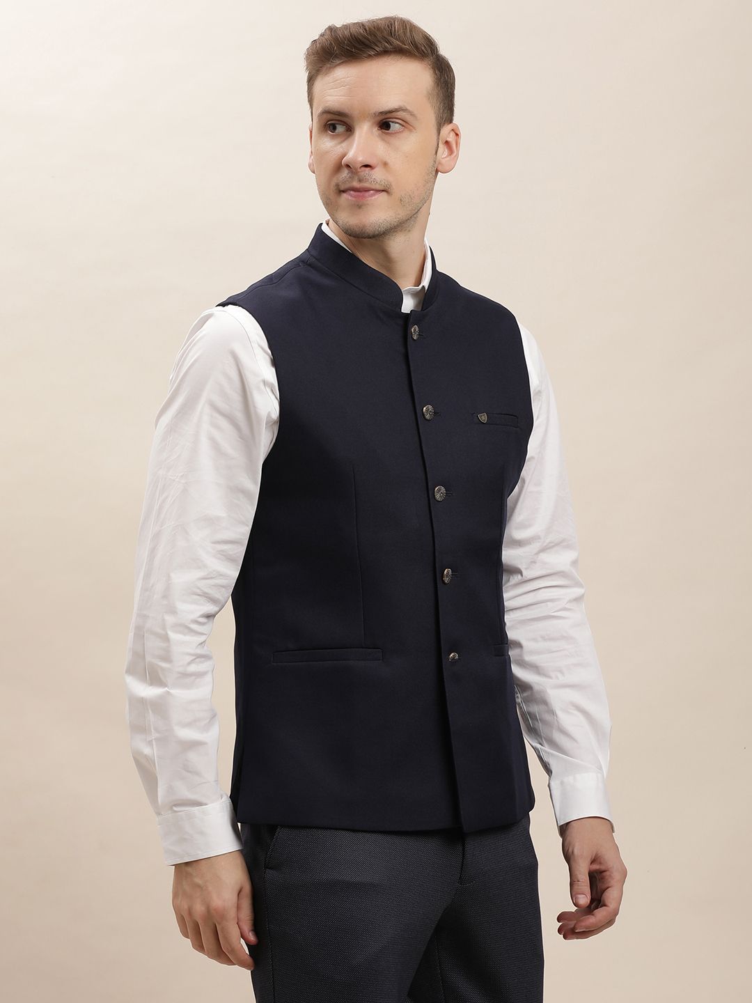 turtle Solid Men Waistcoat-picture-33