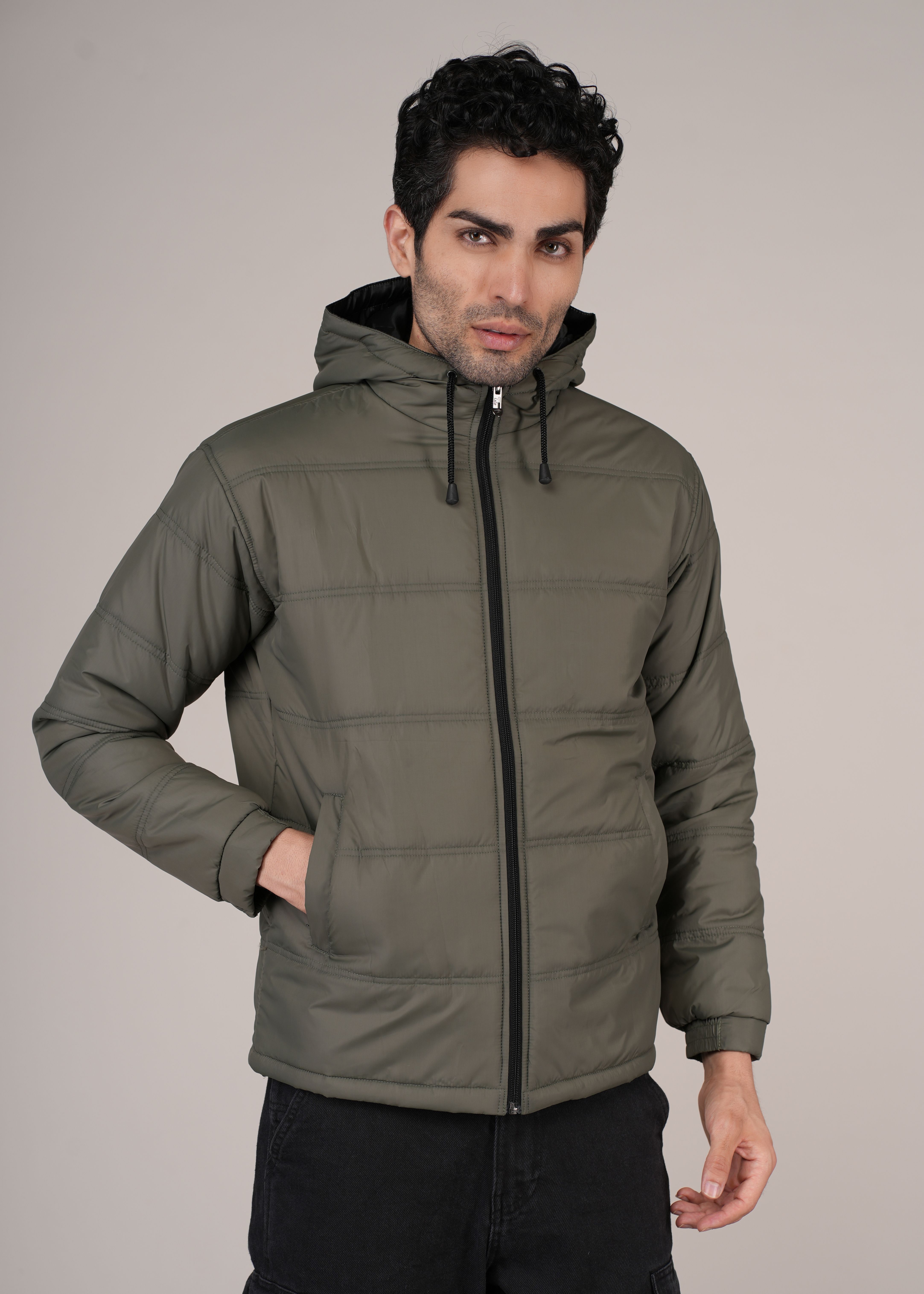 vzoxot Men Solid Bomber Jacket-picture-18