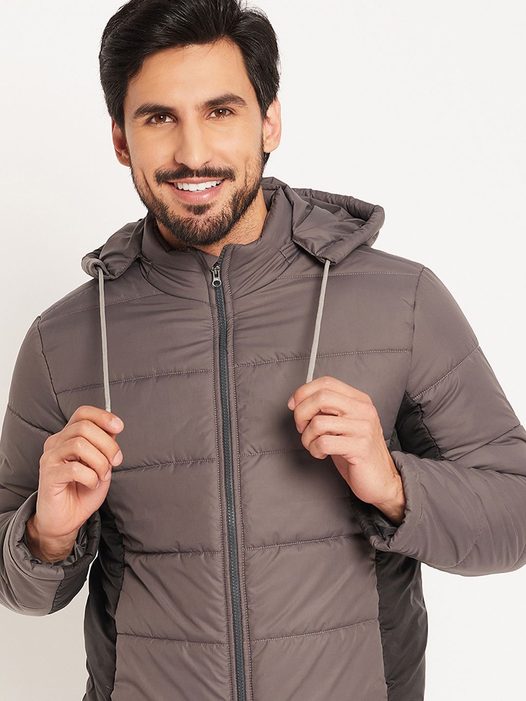 vero amore Men Colorblock Quilted Jacket-picture-15