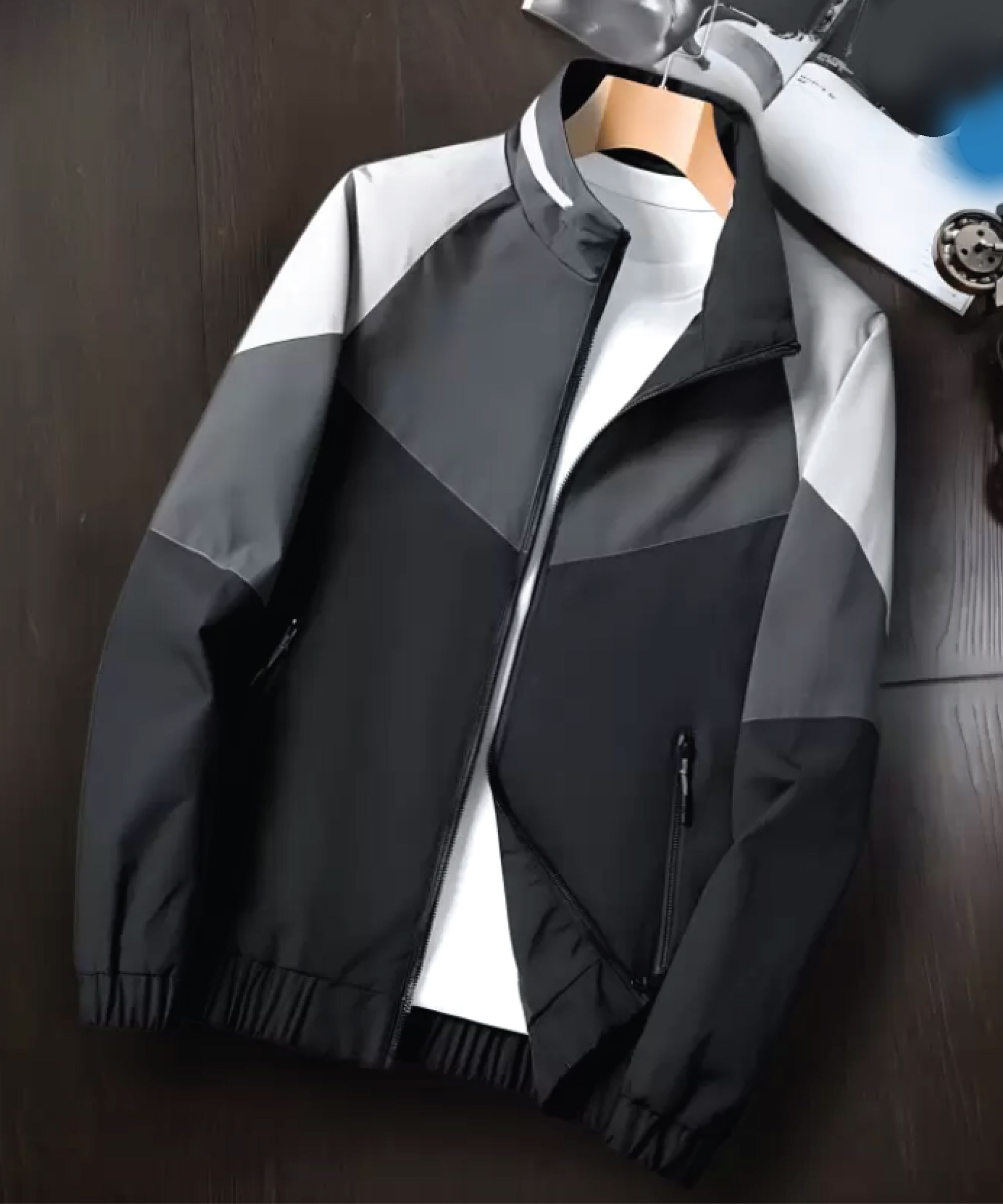 quin fletcher Men Colorblock Casual Jacket-picture-24