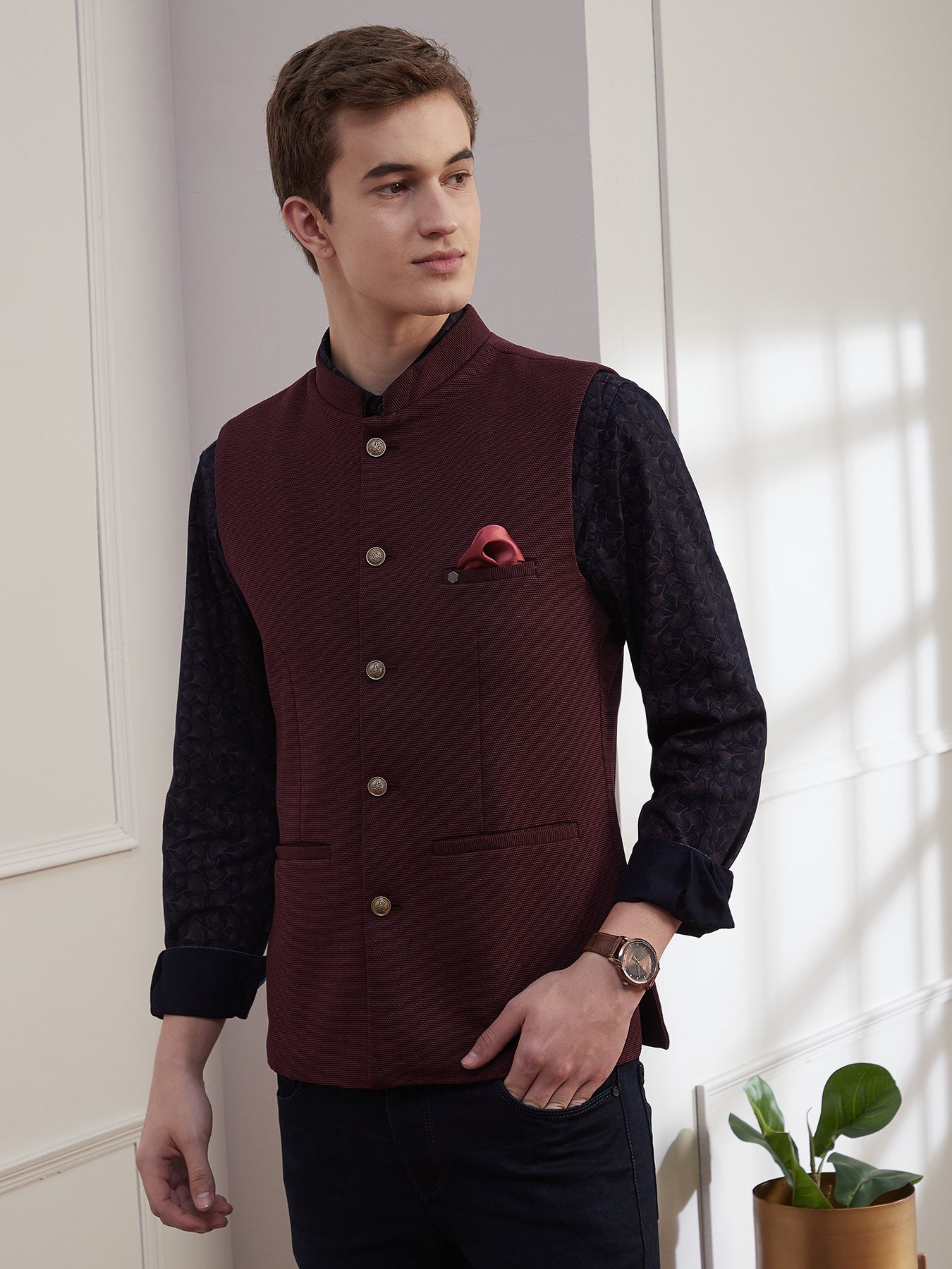 turtle Solid Men Waistcoat-picture-28