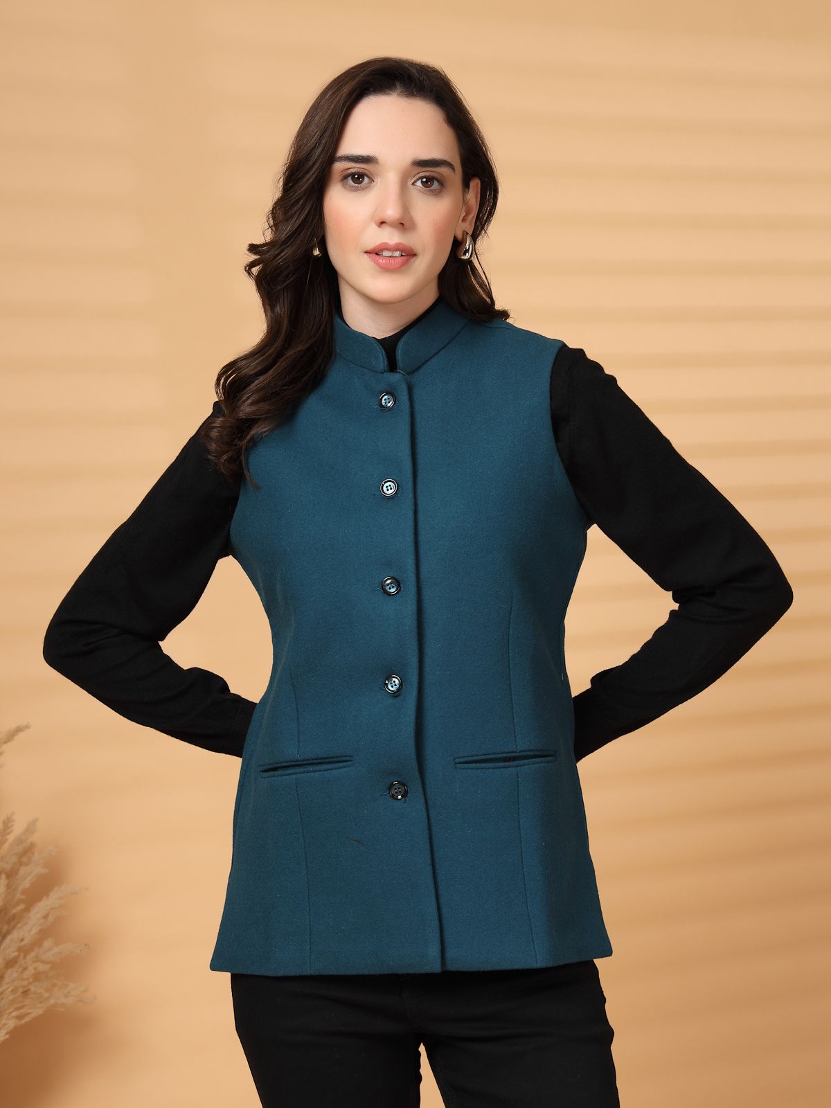 deific Solid Women Waistcoat-picture-27