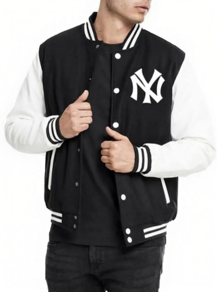 flaxwear Men Colorblock Bomber Jacket-picture-13