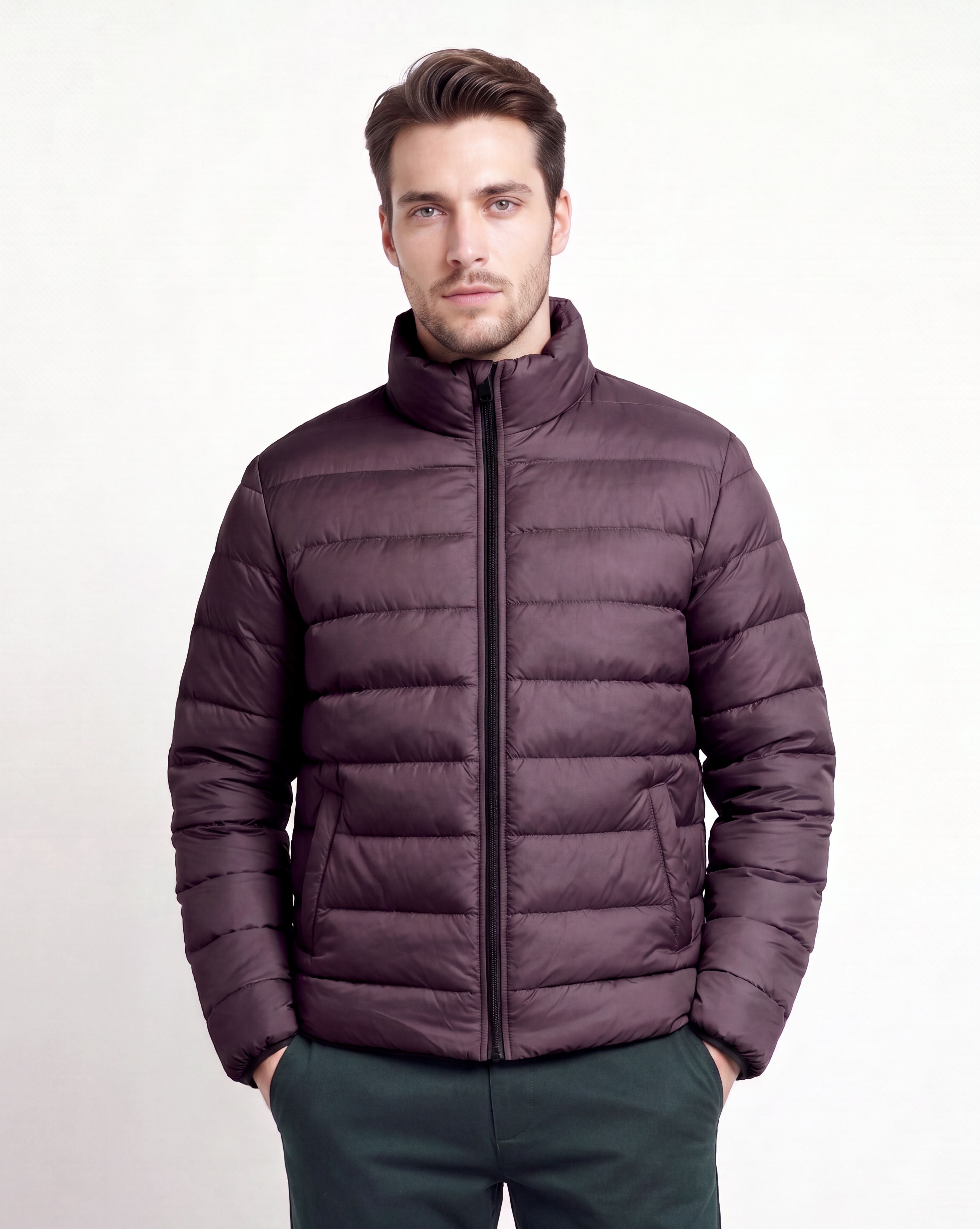 swankis Men Solid Puffer Jacket-picture-2
