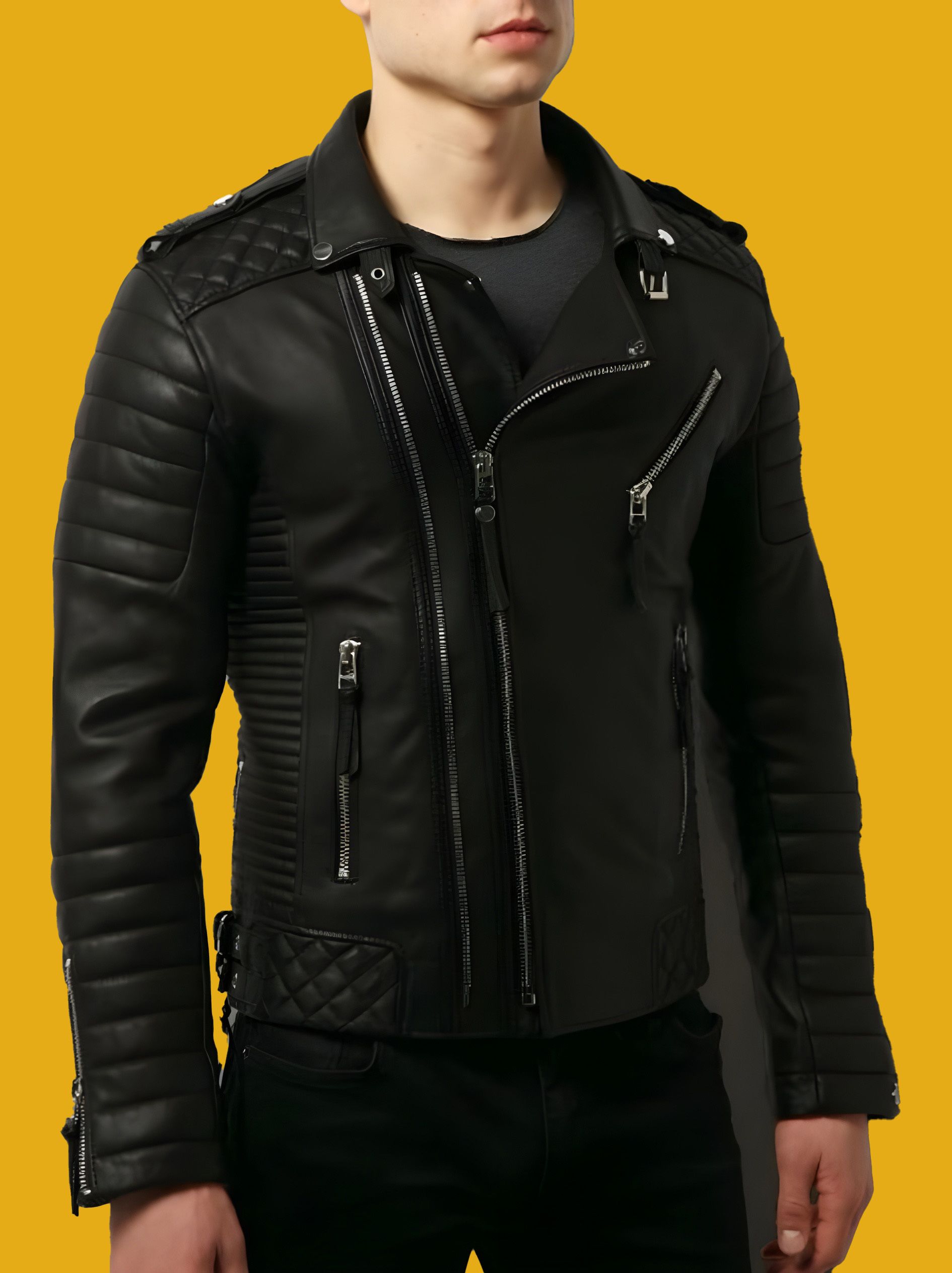 little cost Men Solid Biker/Riding Jacket-picture-38