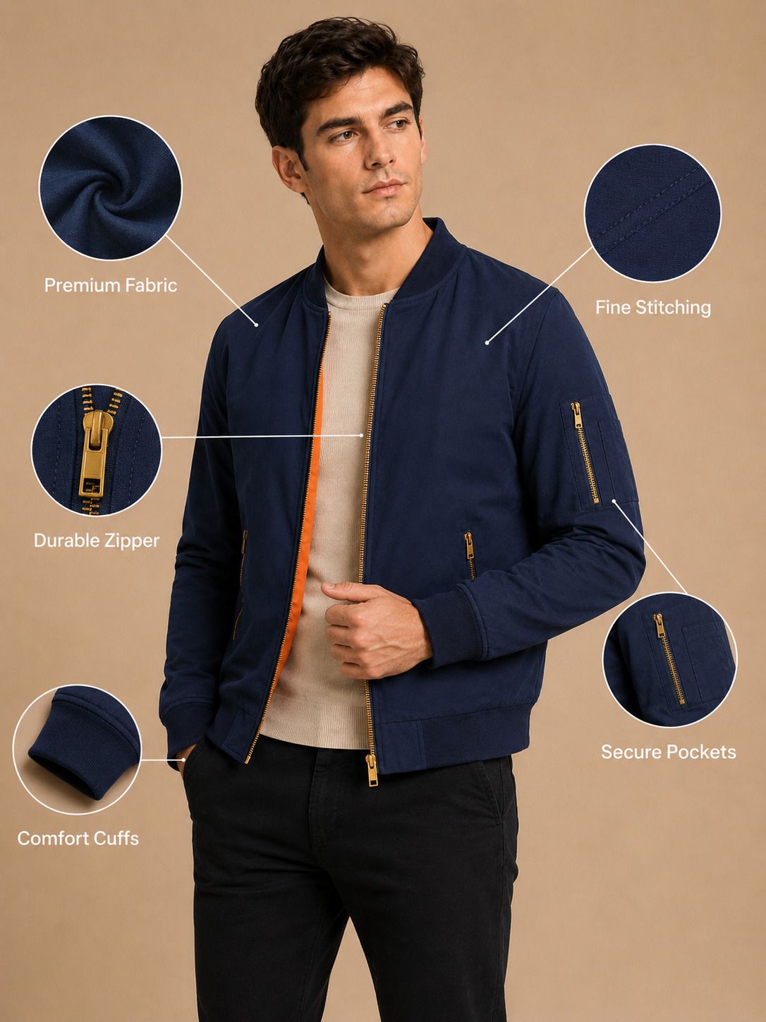 mia fashion Men Solid Sports Jacket-picture-19