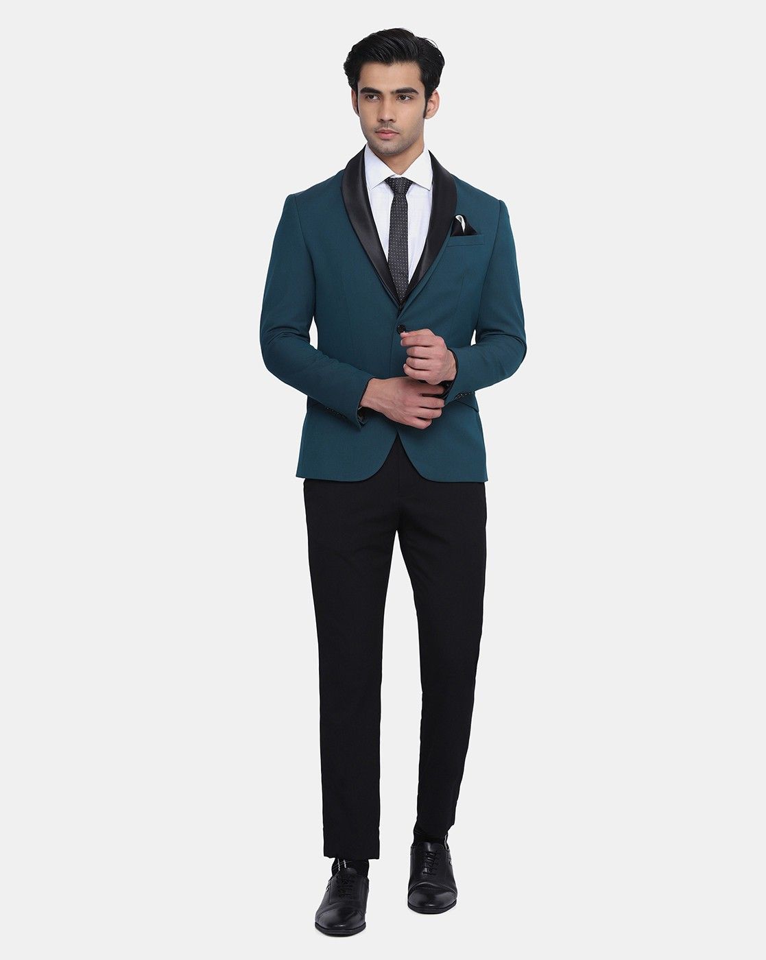 blackberrys Men Colorblock Single Breasted Formal Blazer-picture-19