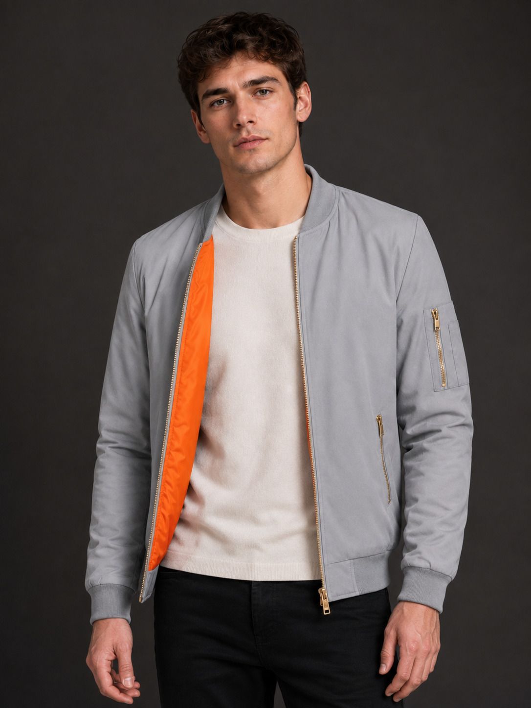 Men Solid Sports Jacket-image-49