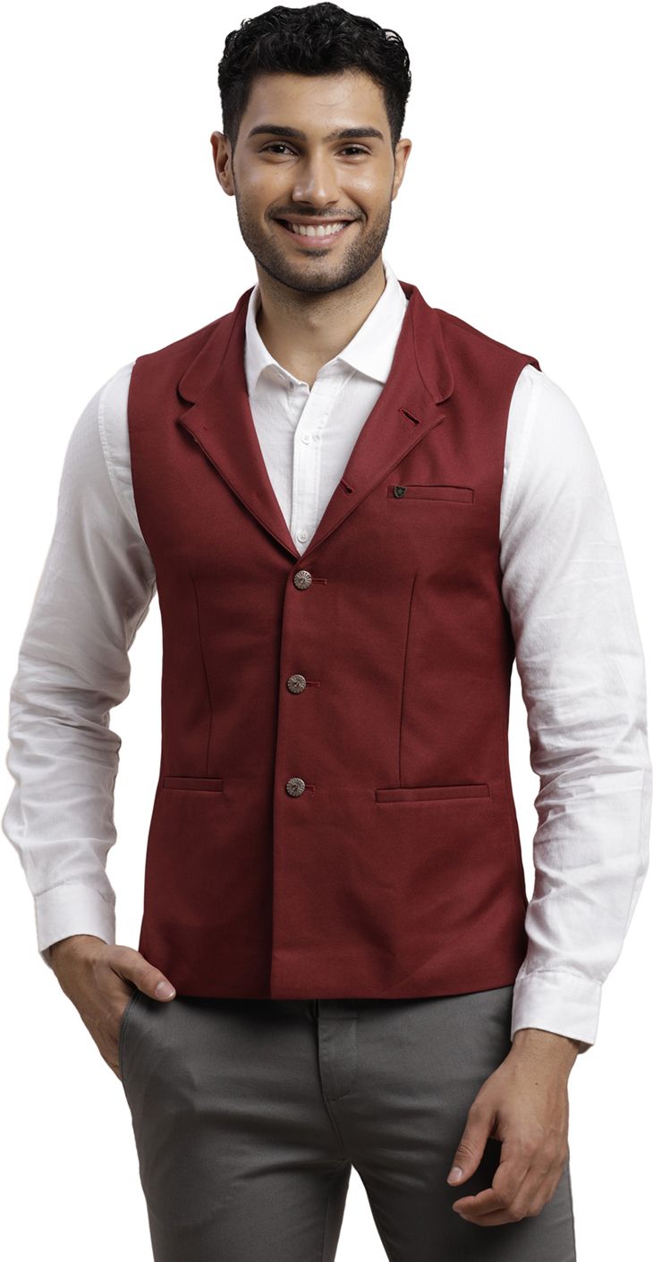 turtle Solid Men Waistcoat-picture-12
