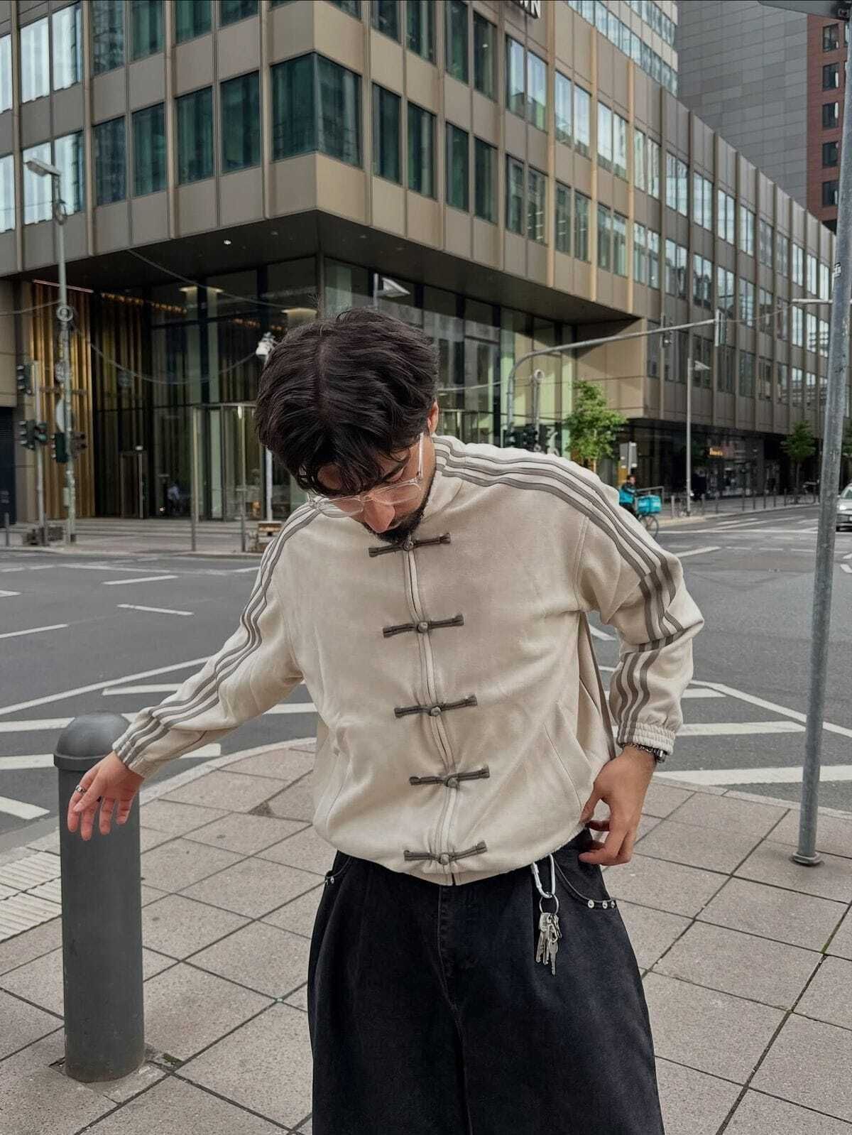 drip spoiler Men Striped Bomber Jacket-picture-24