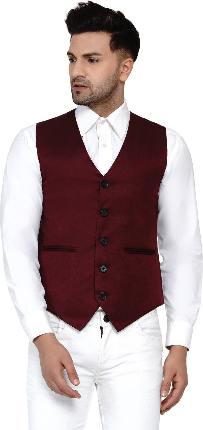 jihuzur Solid Men Waistcoat-picture-10