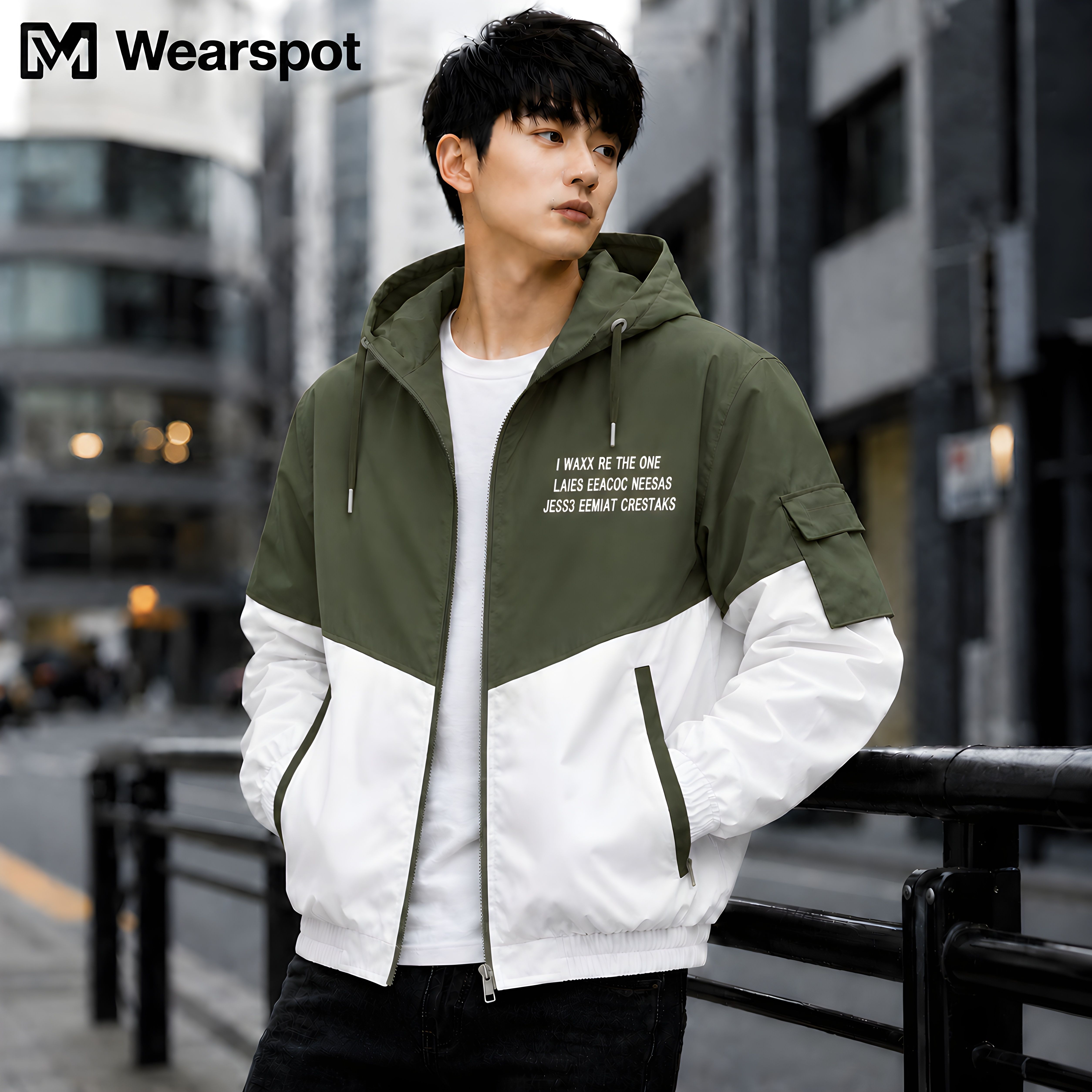 mw Men Colorblock Casual Jacket-picture-11